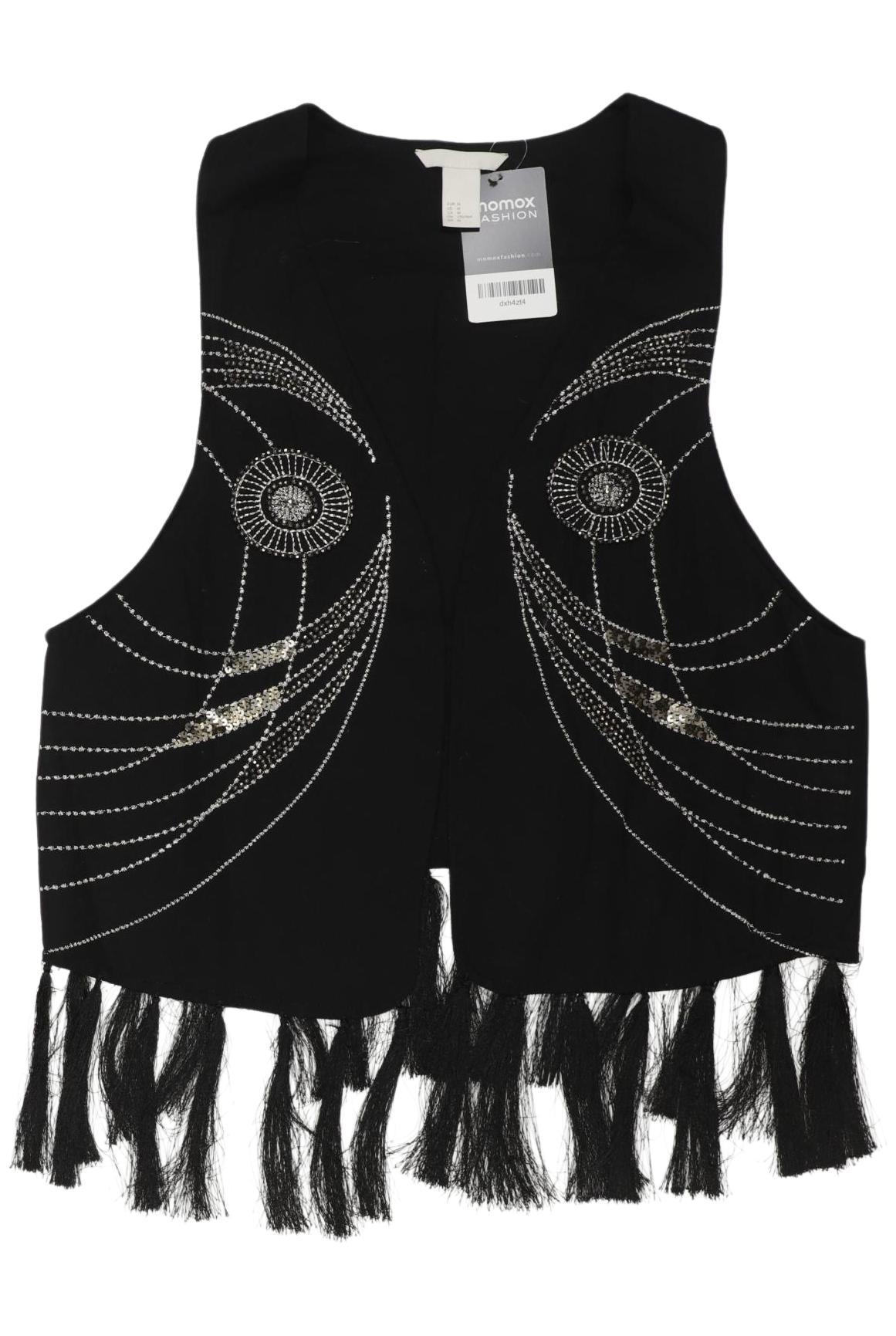 

H&M Damen Weste, schwarz, Gr. 38