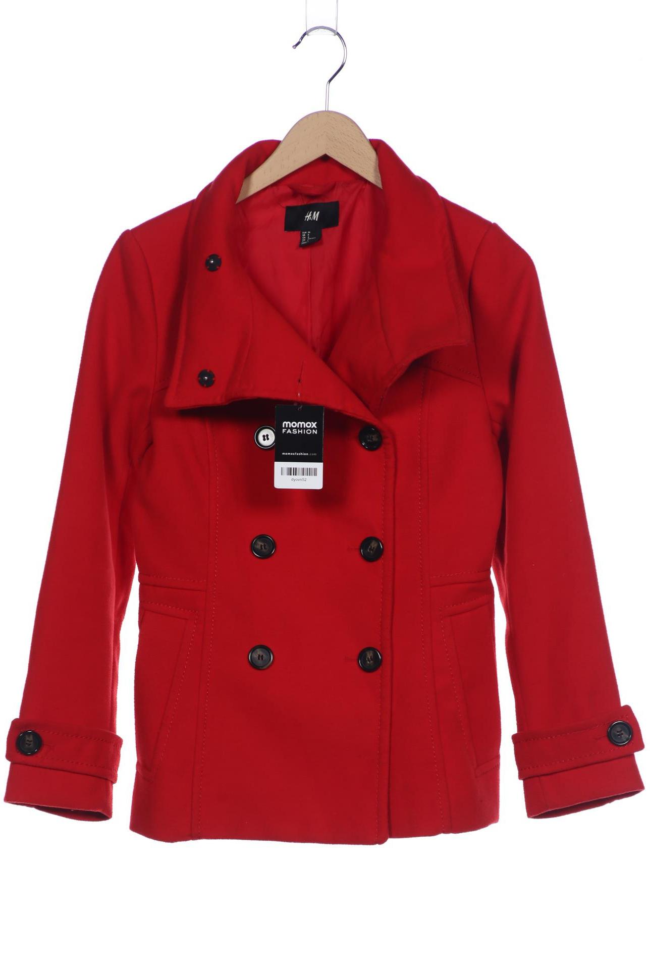 

H&M Damen Jacke, rot, Gr. 36