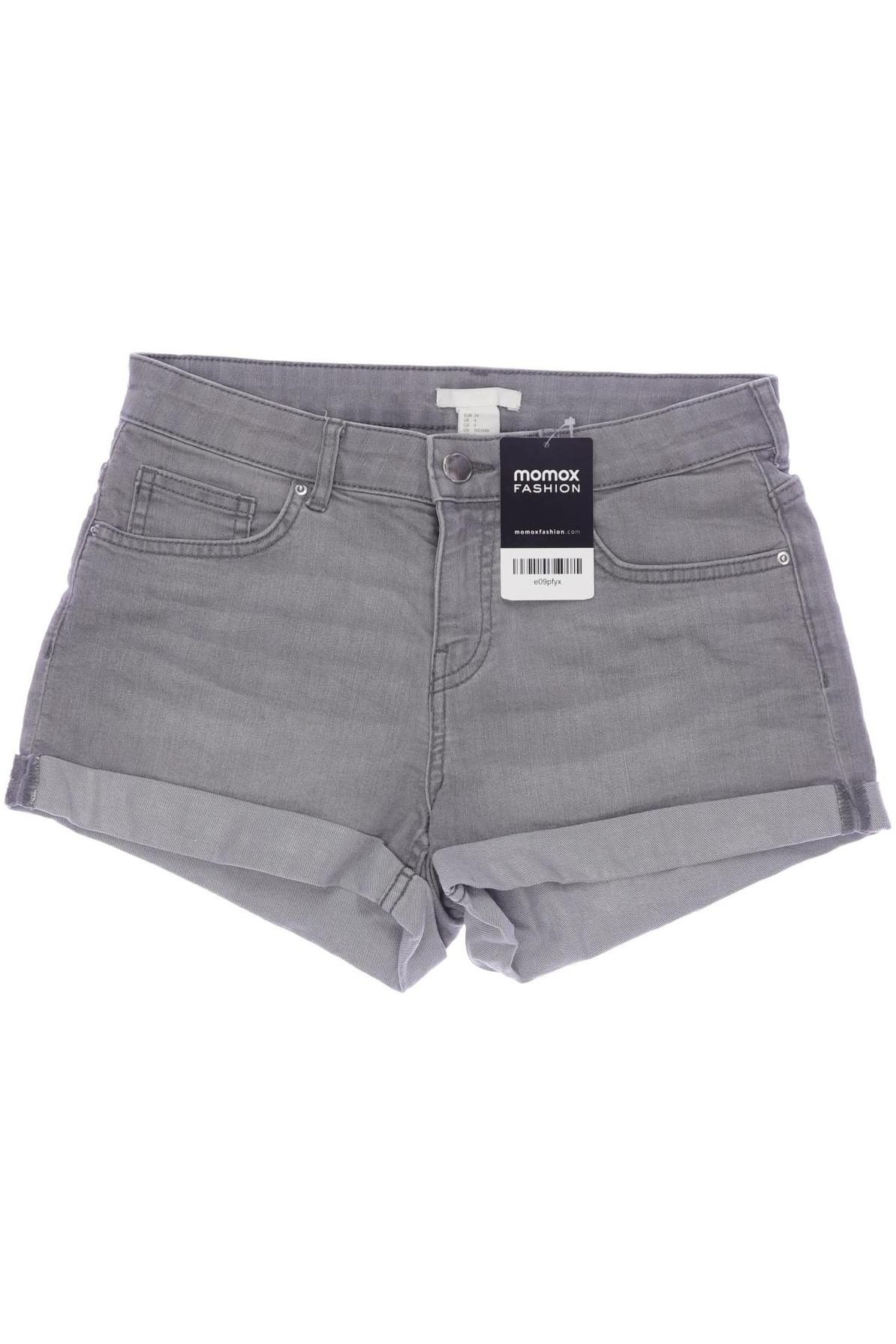 

H&M Damen Shorts, grau, Gr. 34
