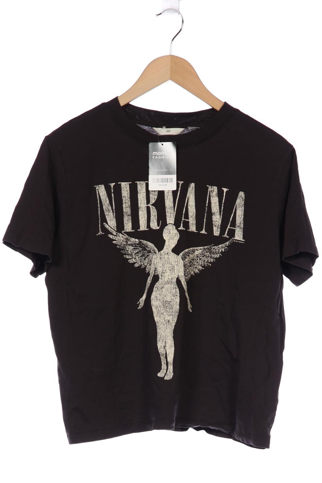 

H&M Damen T-Shirt, grau, Gr. 42