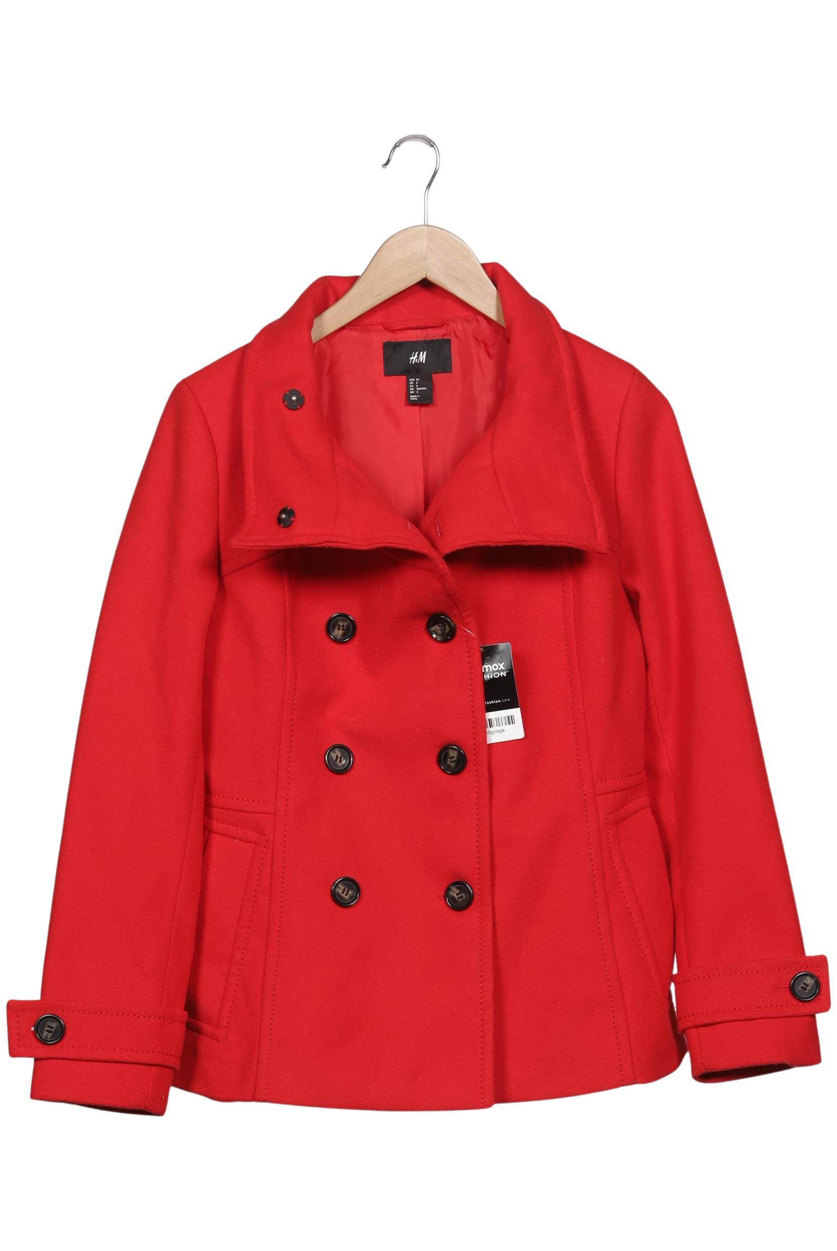 

H&M Damen Jacke, rot, Gr. 36
