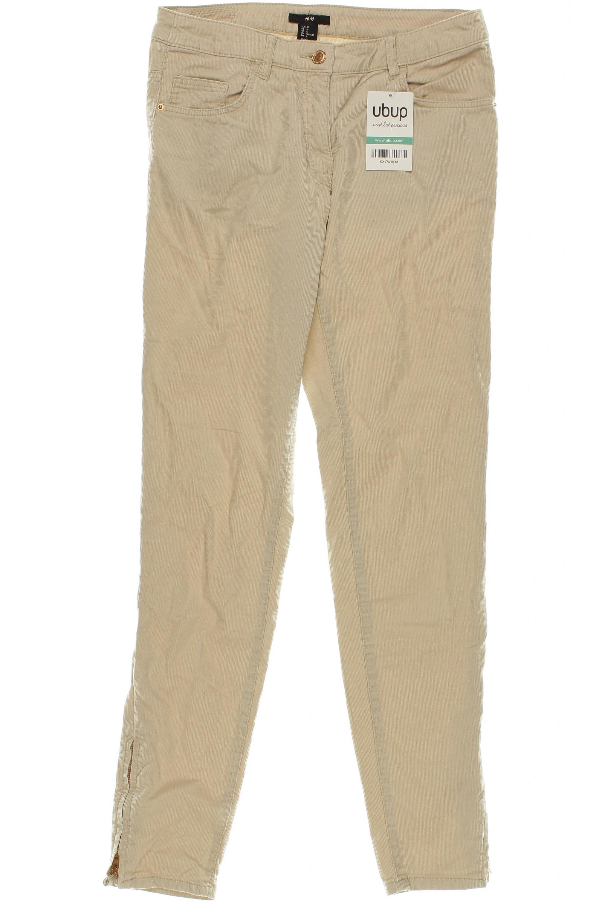 

H&M Damen Stoffhose, beige, Gr. 34