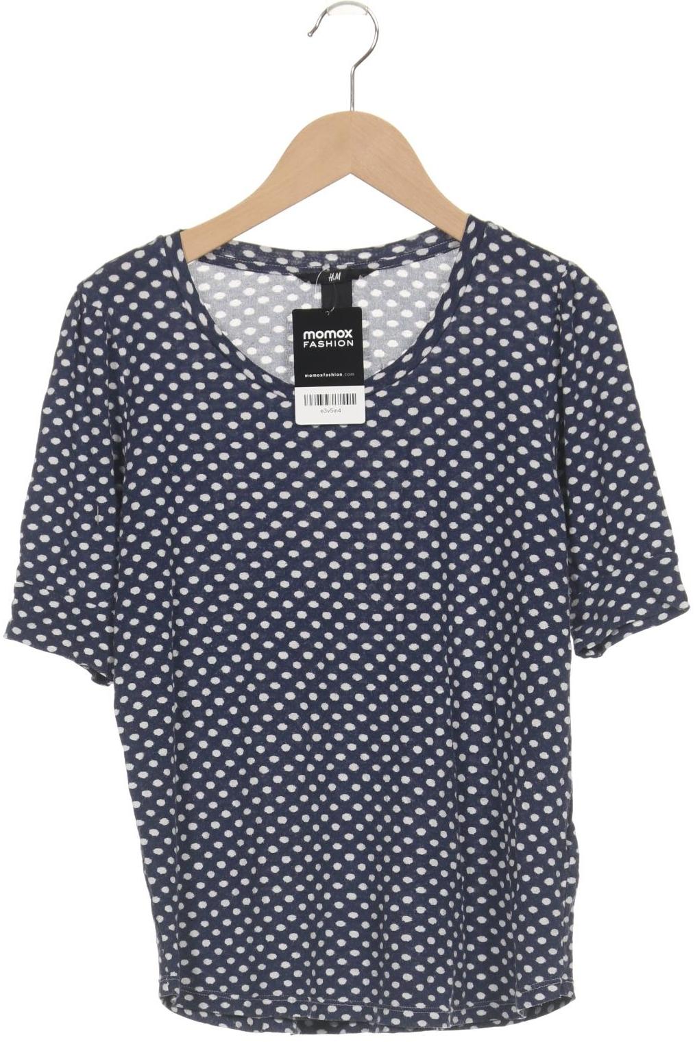 

H&M Damen T-Shirt, marineblau, Gr. 36