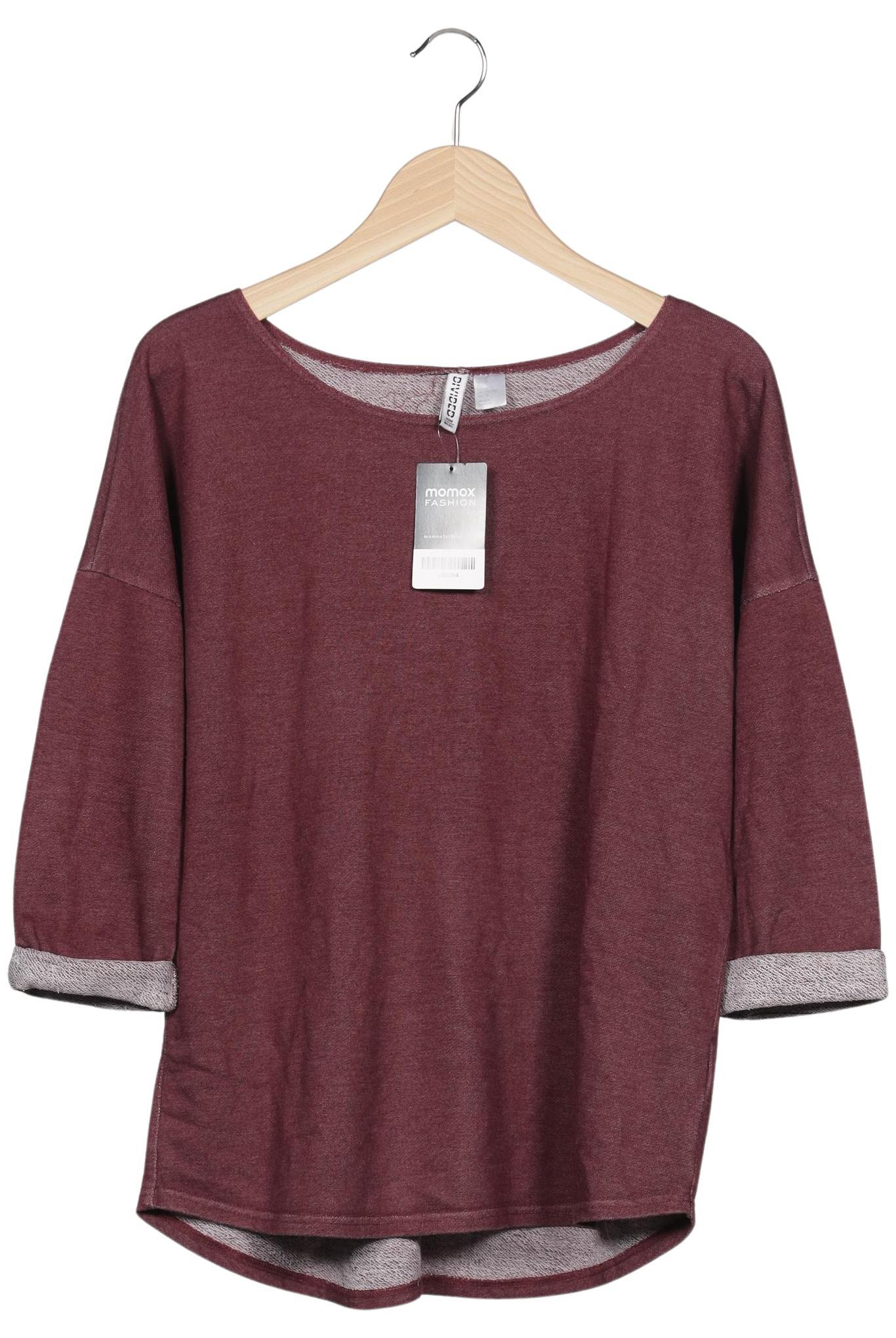 

H&M Damen Sweatshirt, bordeaux, Gr. 38