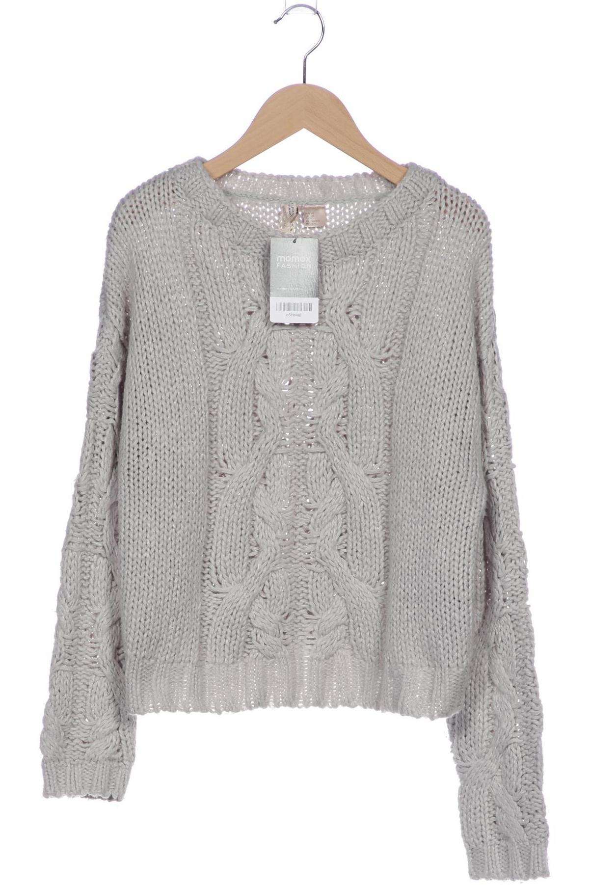 

H&M Damen Pullover, grau, Gr. 34