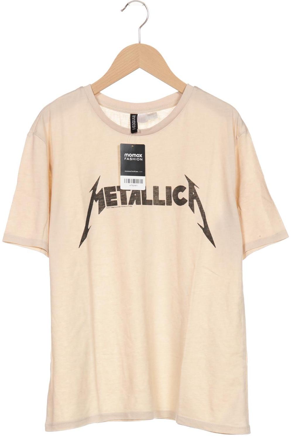 

H&M Damen T-Shirt, beige, Gr. 38