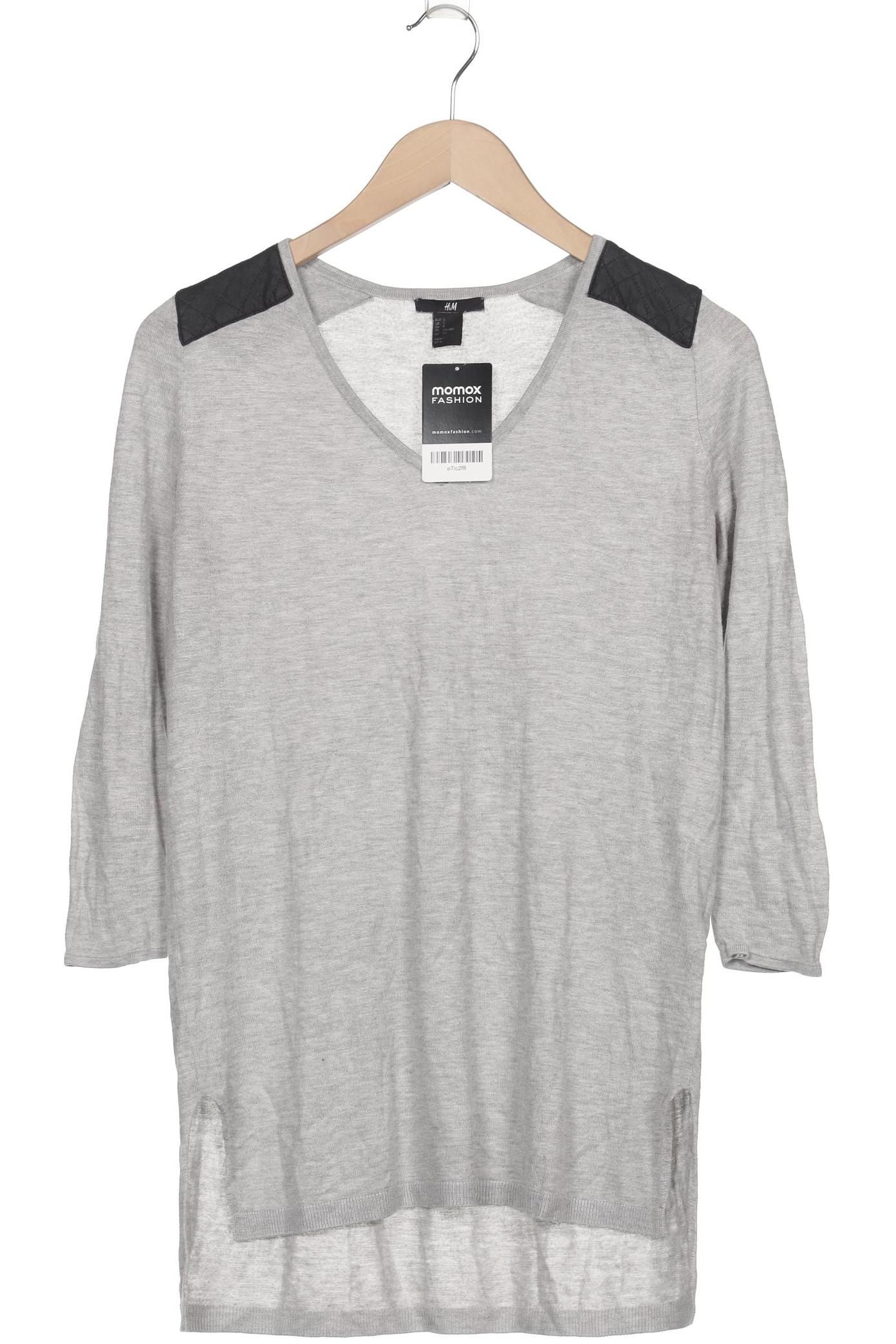

H&M Damen Langarmshirt, grau, Gr. 36