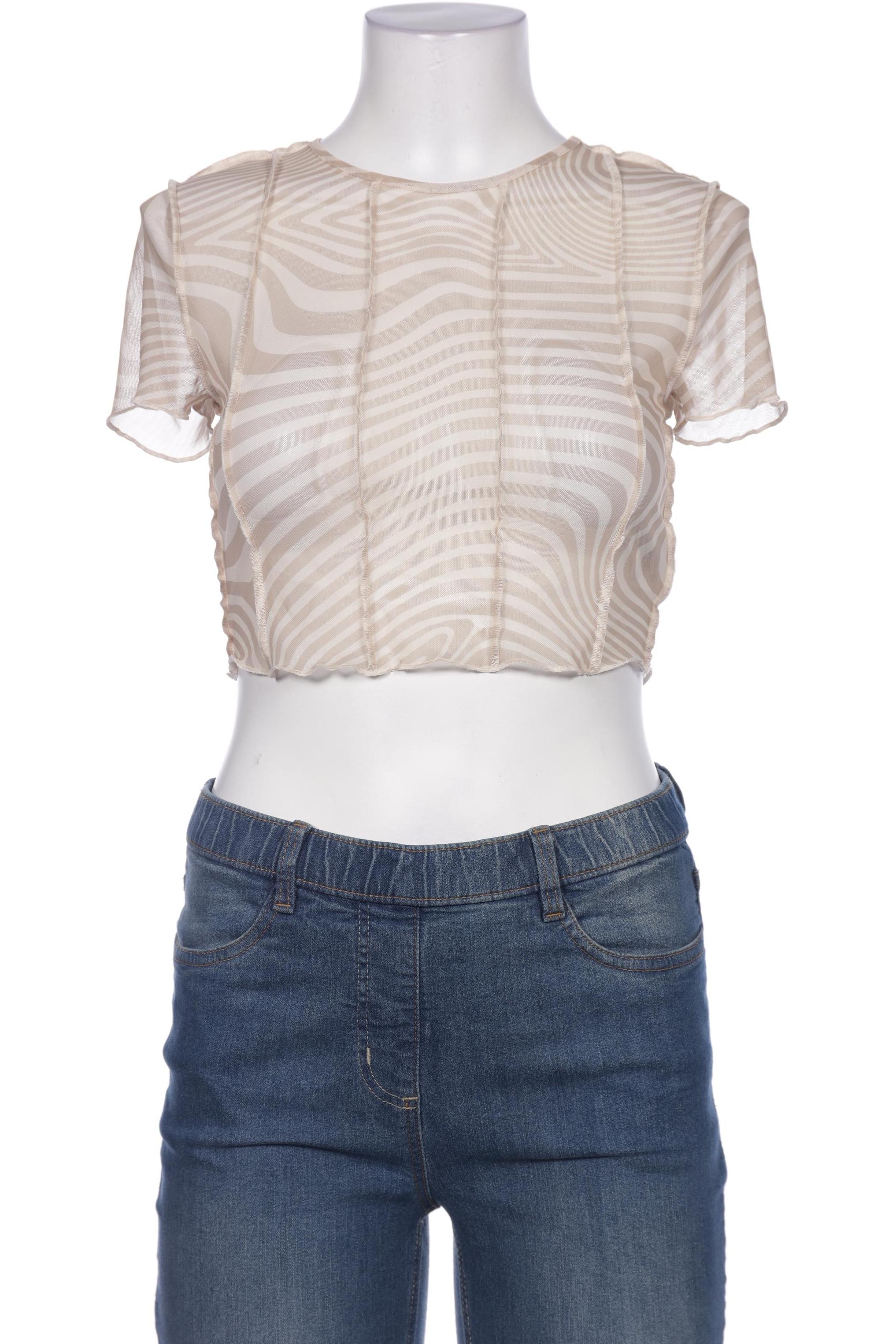 

H&M Damen T-Shirt, beige, Gr. 38