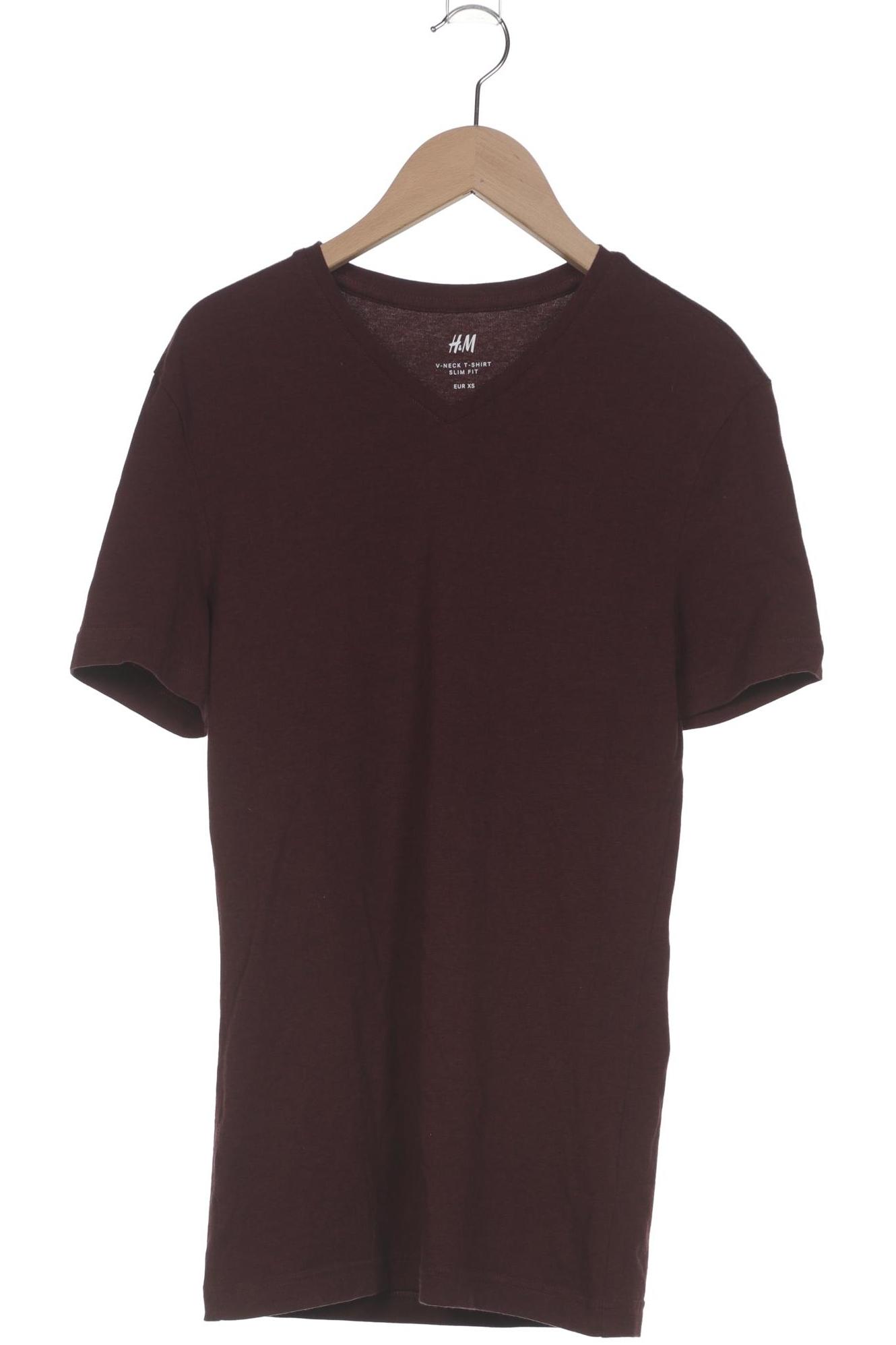

H&M Damen T-Shirt, bordeaux, Gr. 34