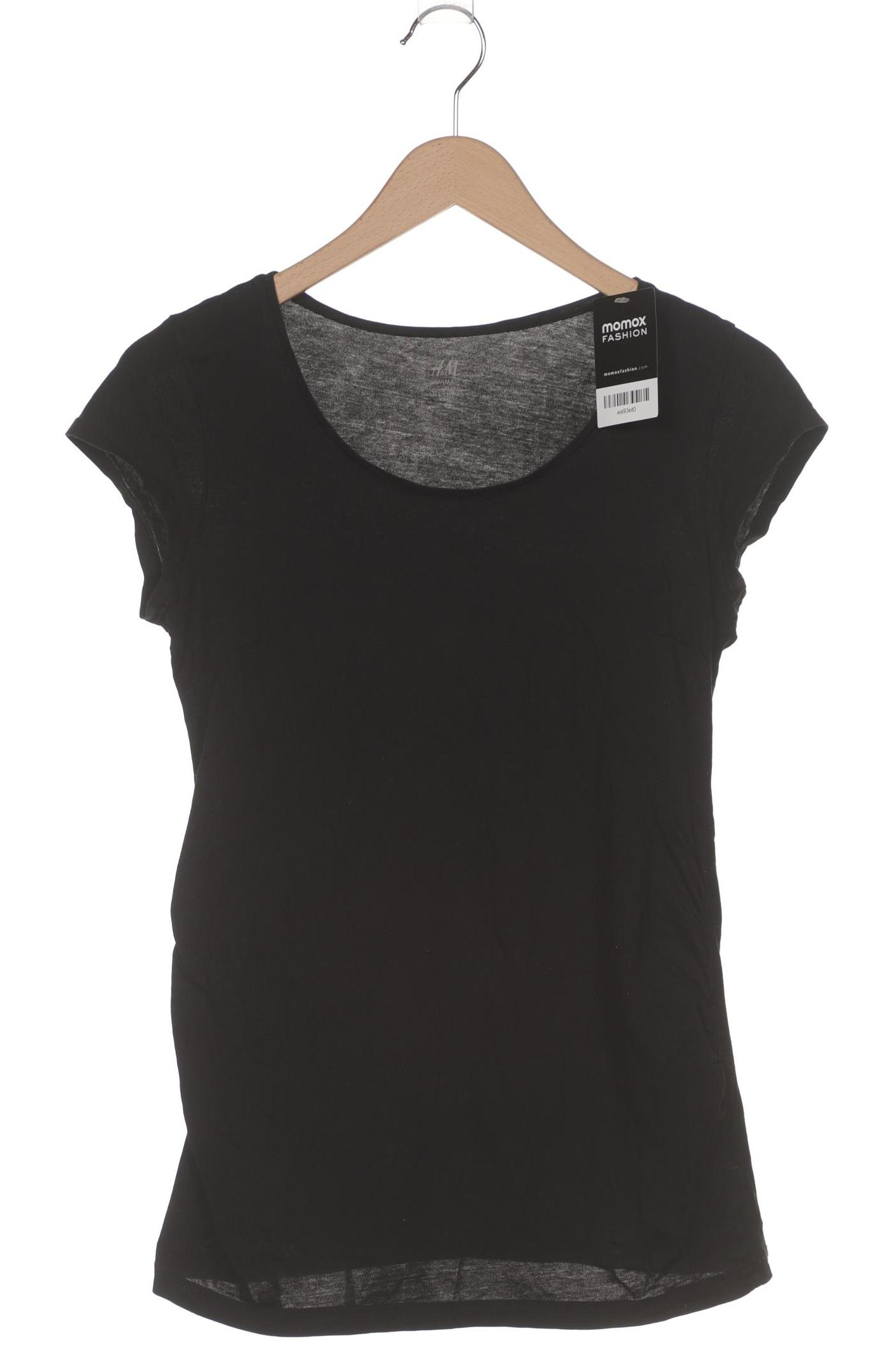 

H&M Damen T-Shirt, schwarz, Gr. 38