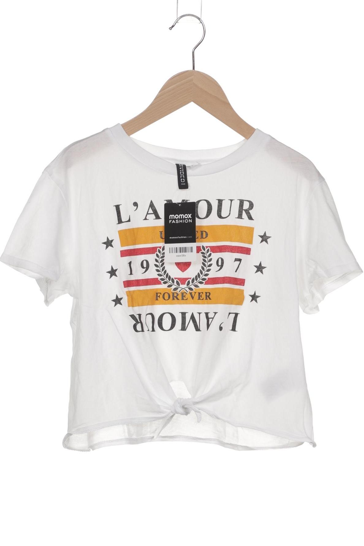 

H&M Damen T-Shirt, weiß, Gr. 36