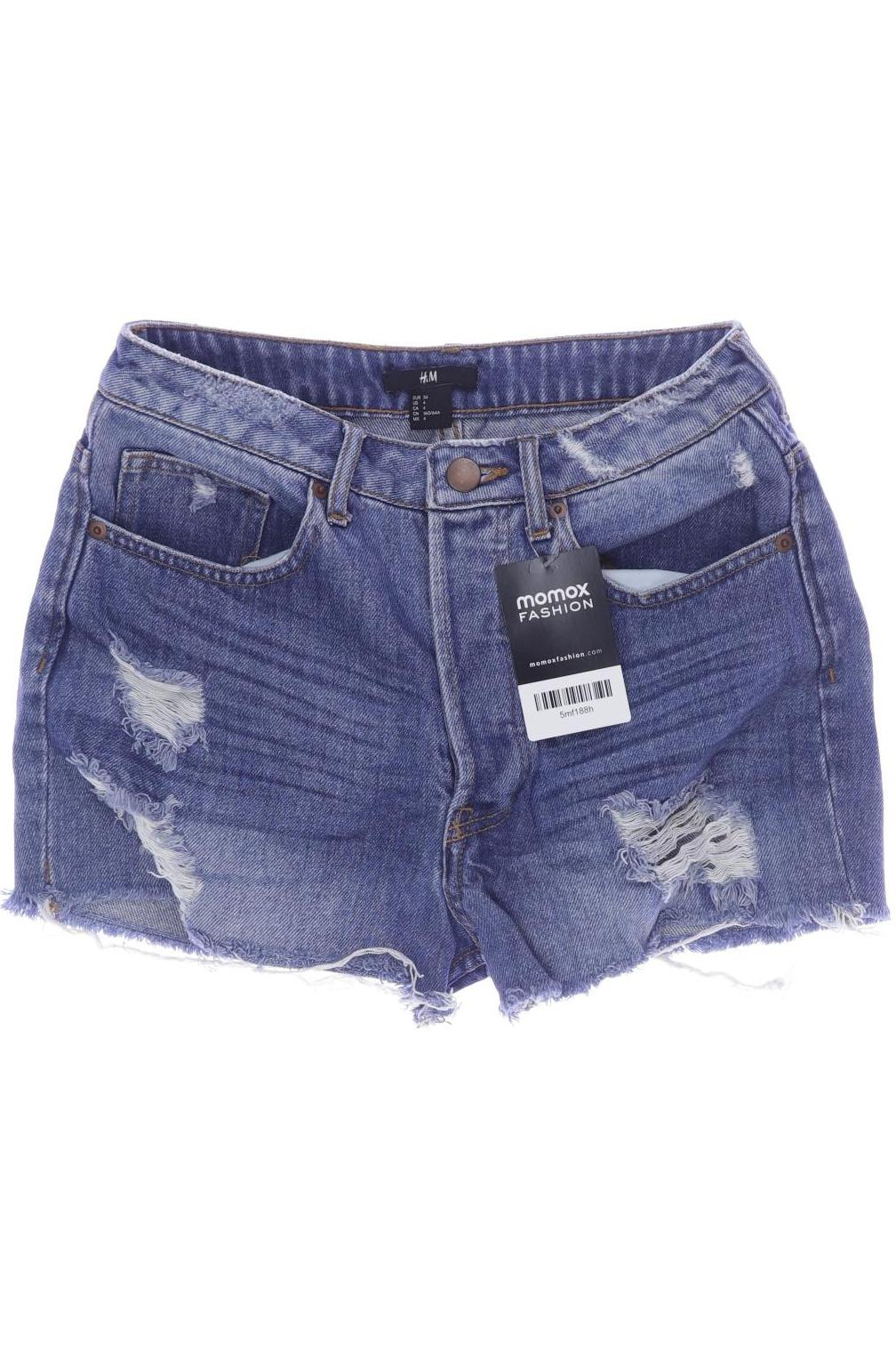 

H&M Damen Shorts, blau, Gr. 34