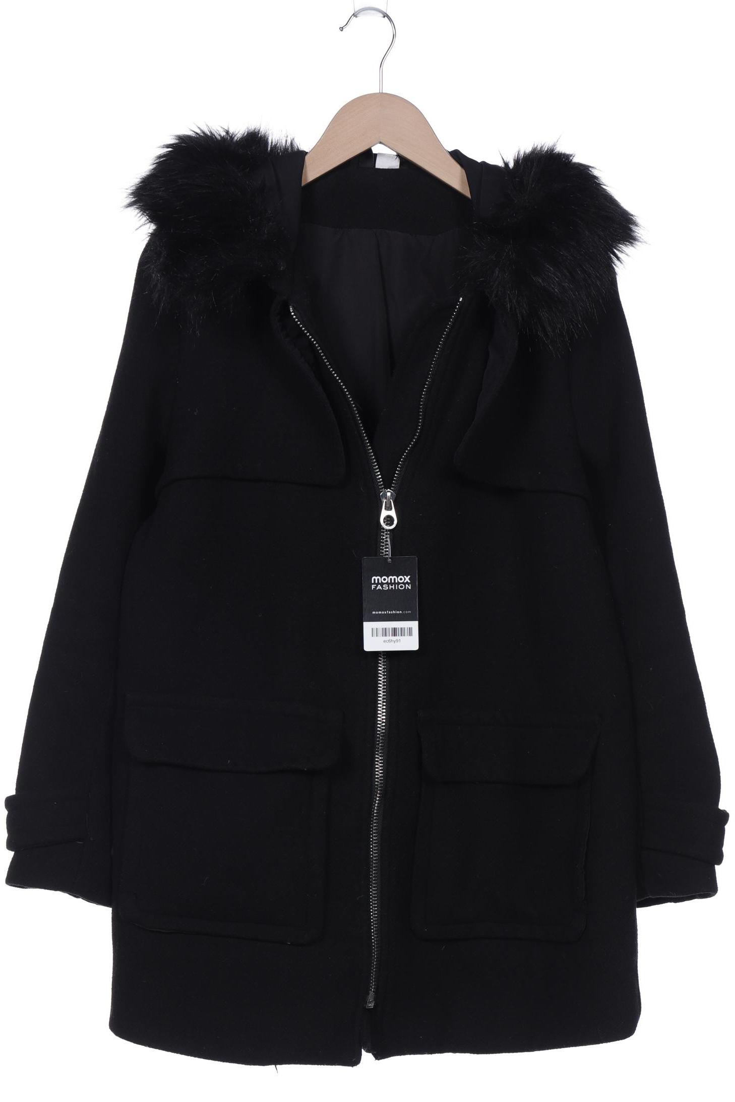 

H&M Damen Mantel, schwarz, Gr. 38