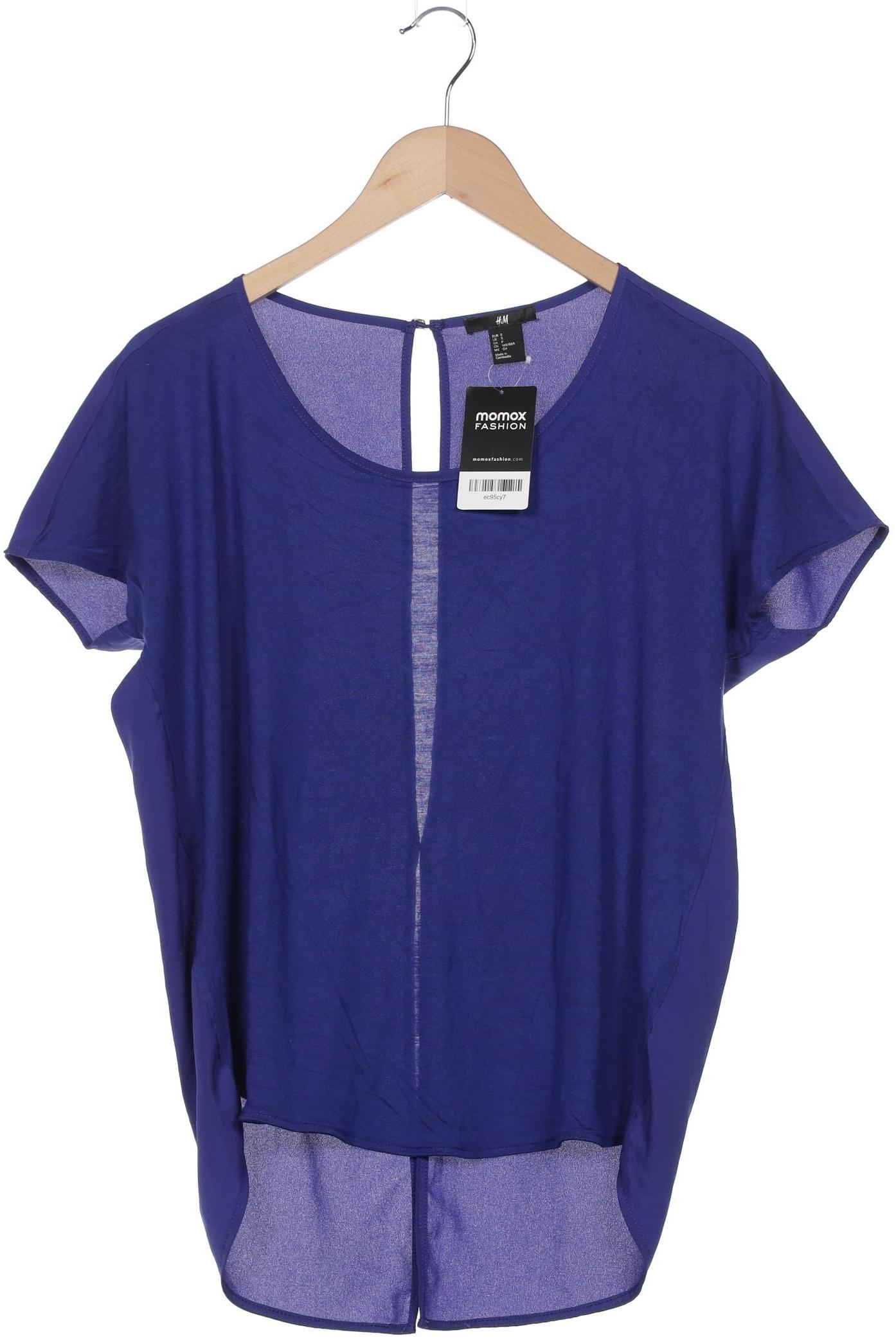 

H&M Damen T-Shirt, marineblau, Gr. 36
