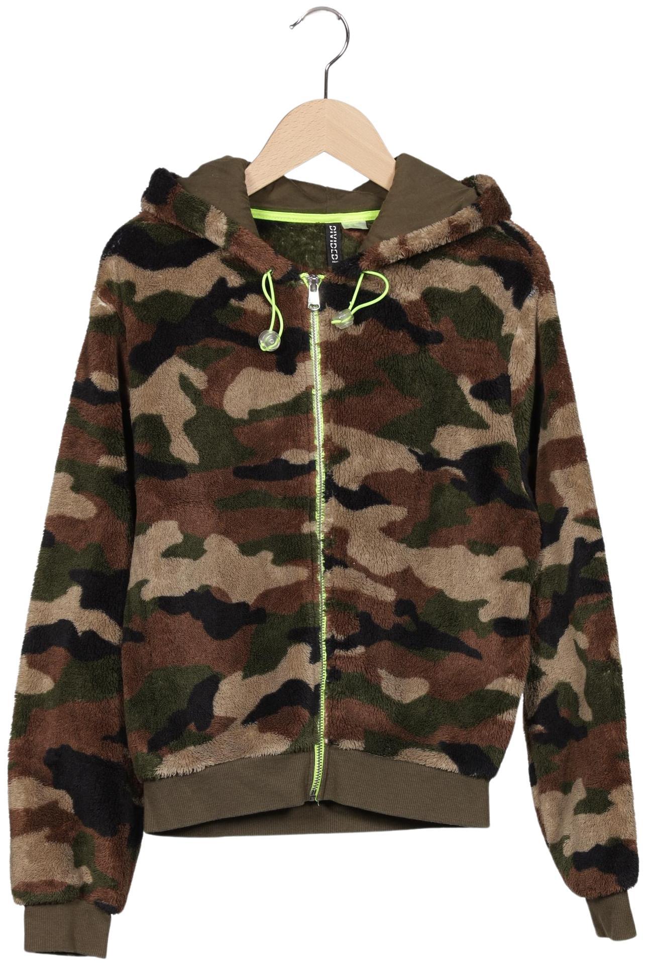 

H&M Damen Kapuzenpullover, neon, Gr. 34