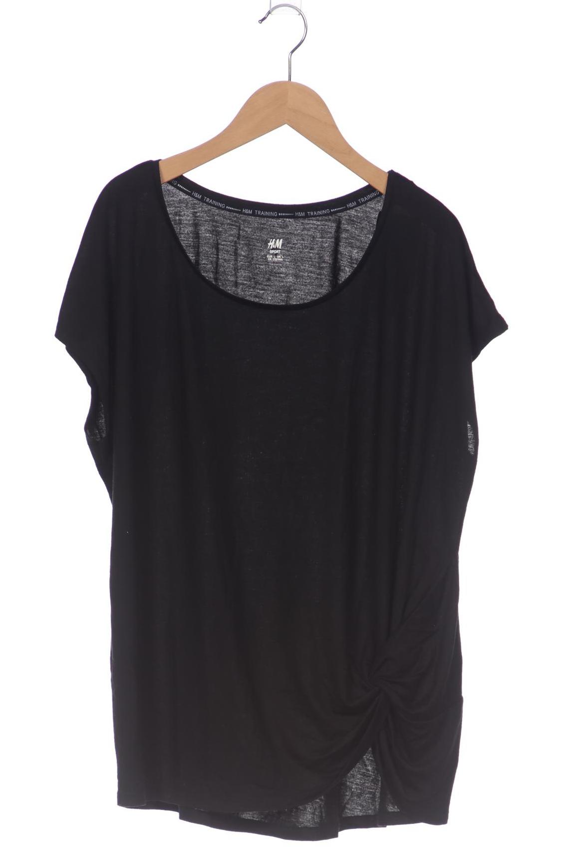 

H&M Damen T-Shirt, schwarz, Gr. 42