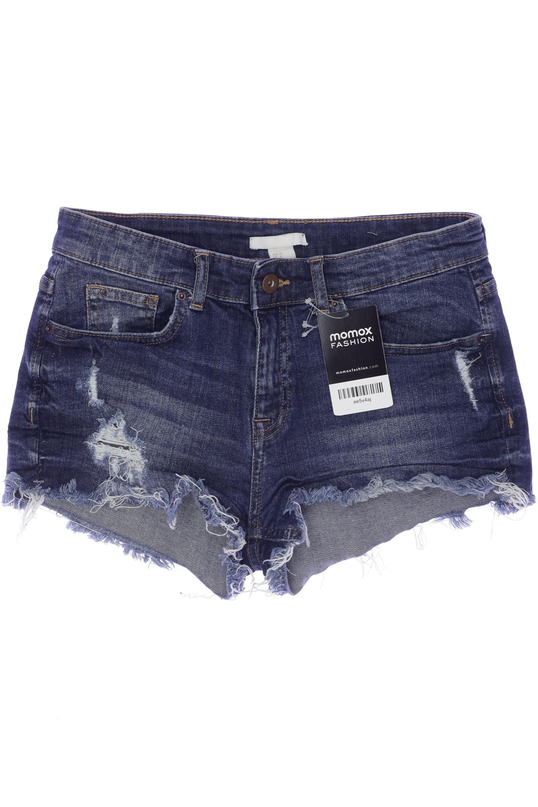 

H&M Damen Shorts, blau, Gr. 34