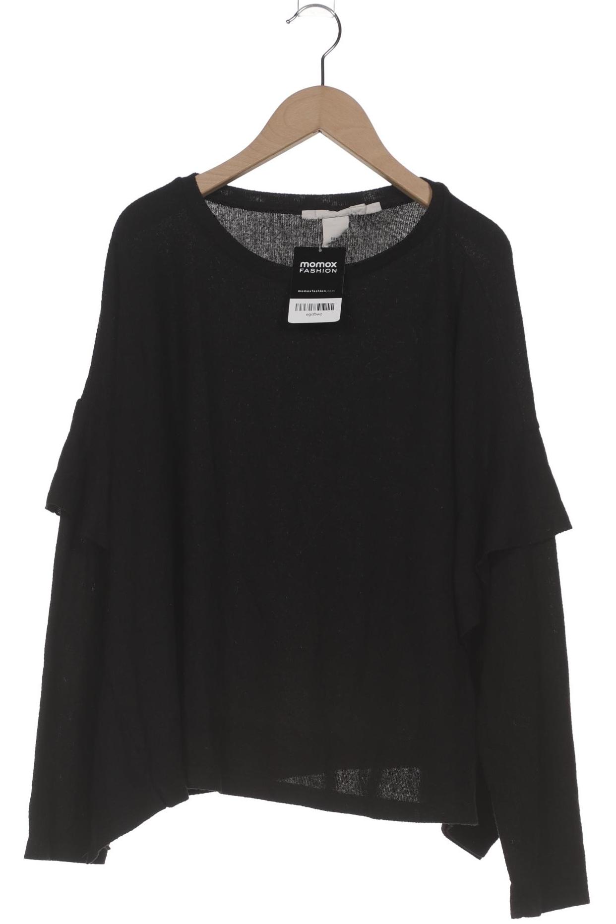

H&M Damen Langarmshirt, schwarz, Gr. 38