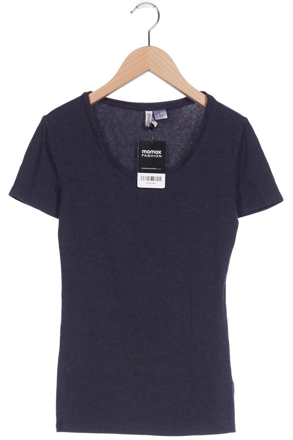 

H&M Damen T-Shirt, marineblau, Gr. 34