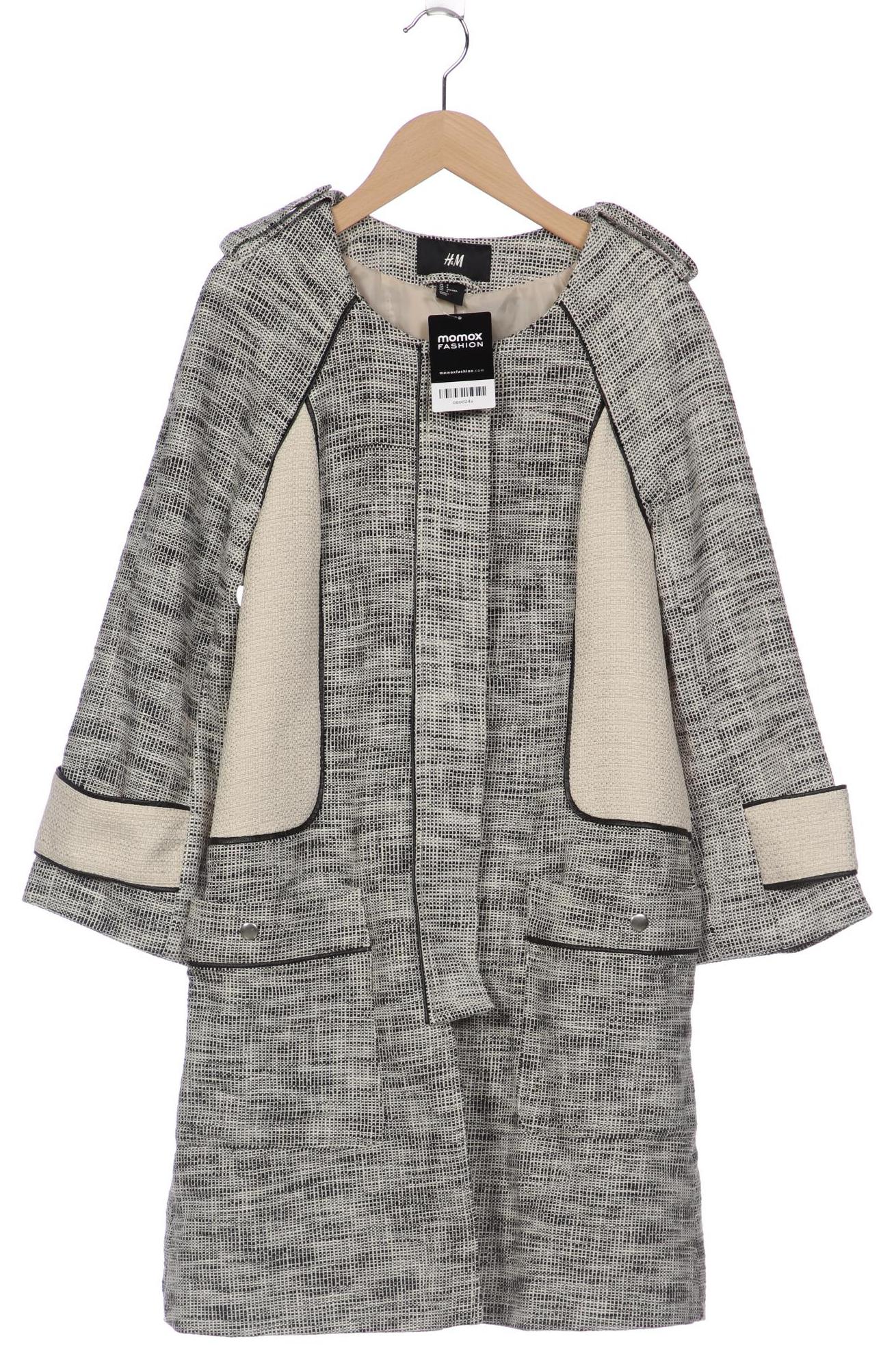 

H&M Damen Mantel, silber, Gr. 38