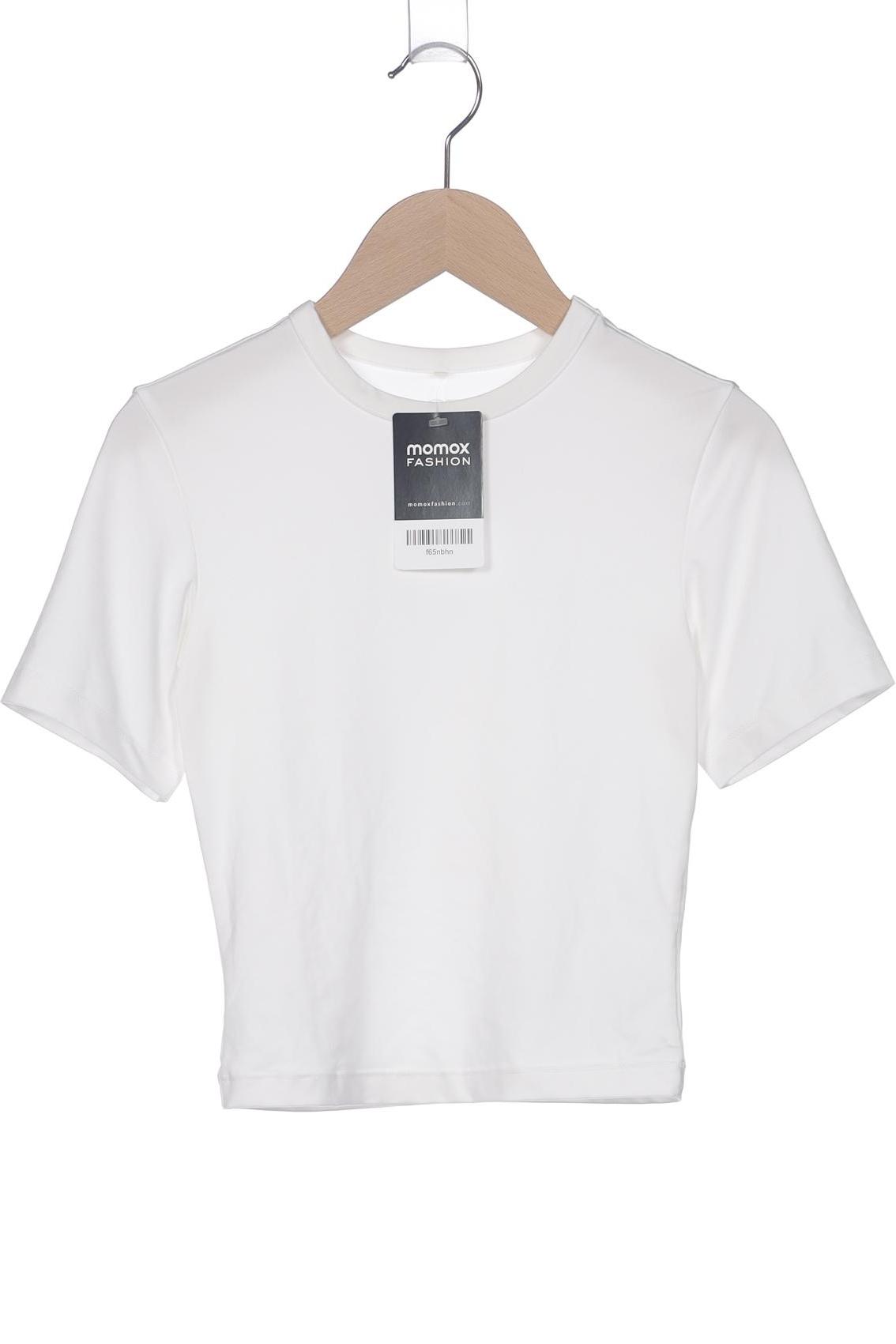 

H&M Damen T-Shirt, weiß, Gr. 32
