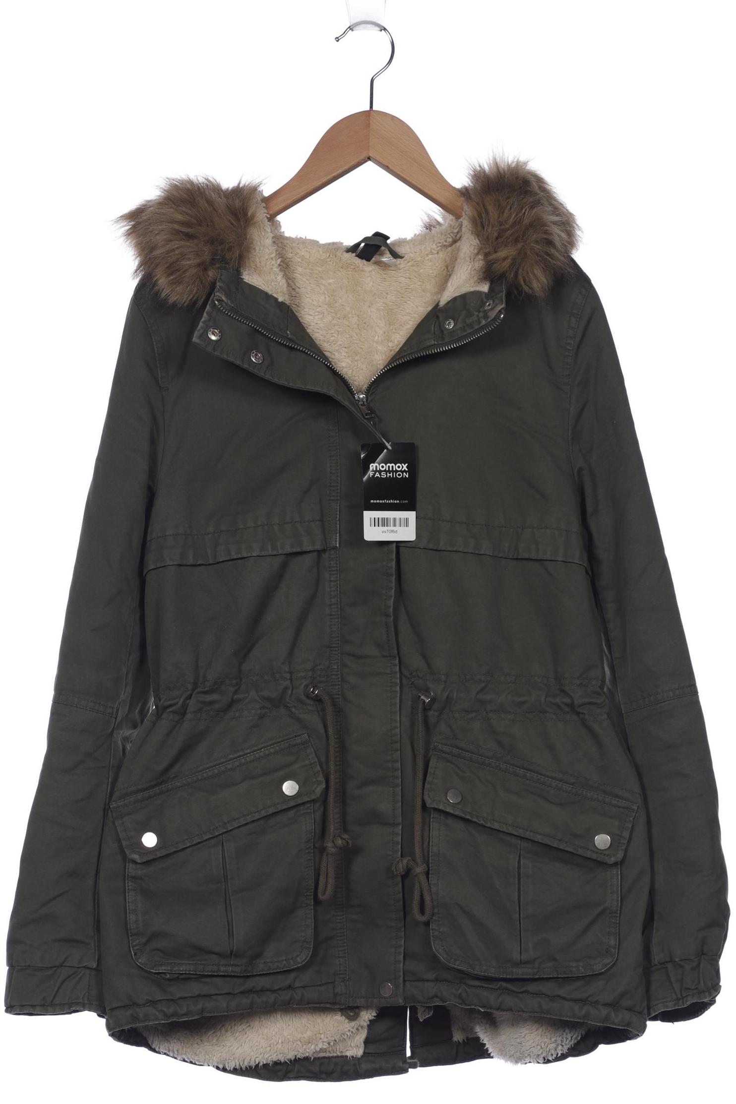 

H&M Damen Mantel, grün, Gr. 40