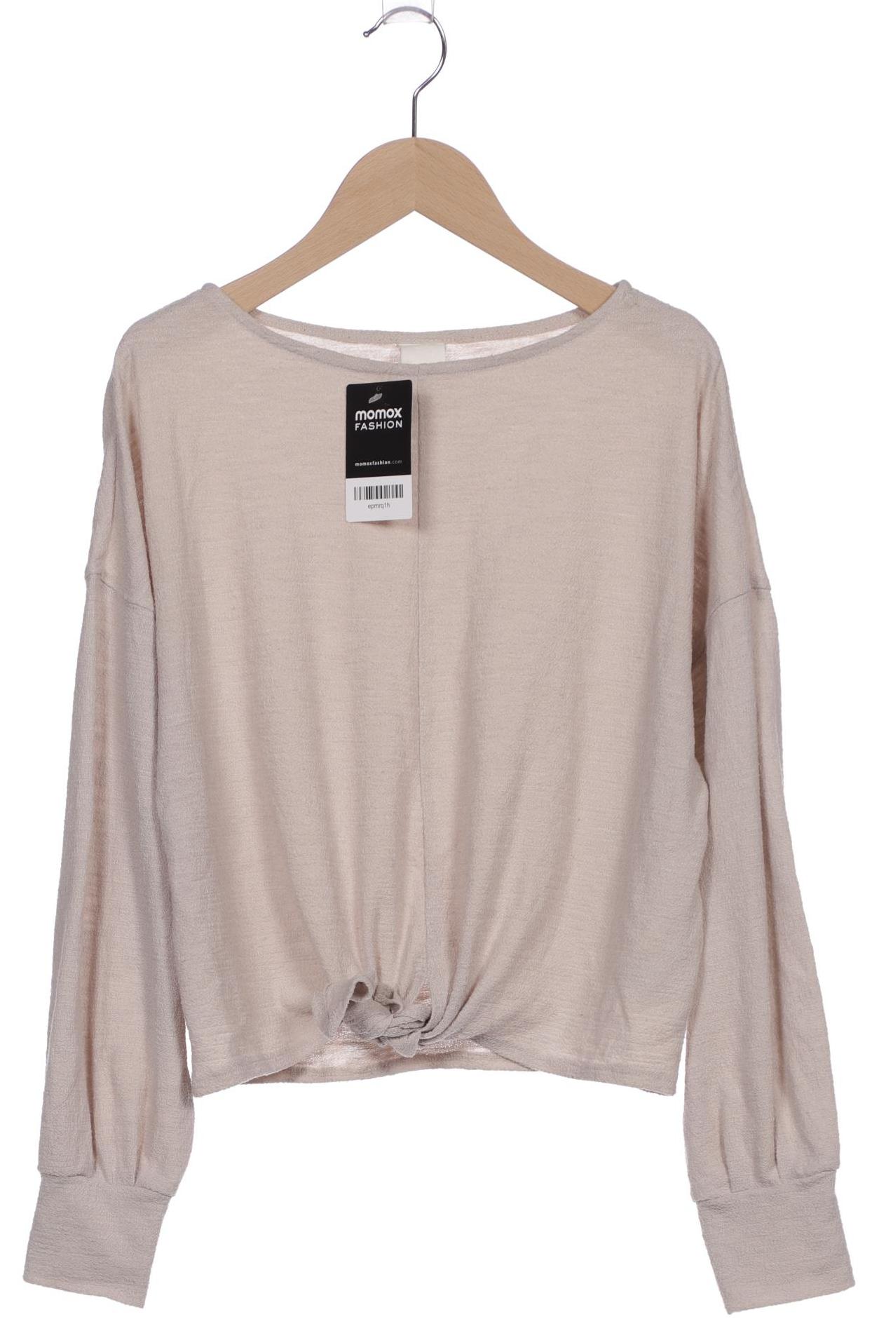 

H&M Damen Langarmshirt, beige, Gr. 34
