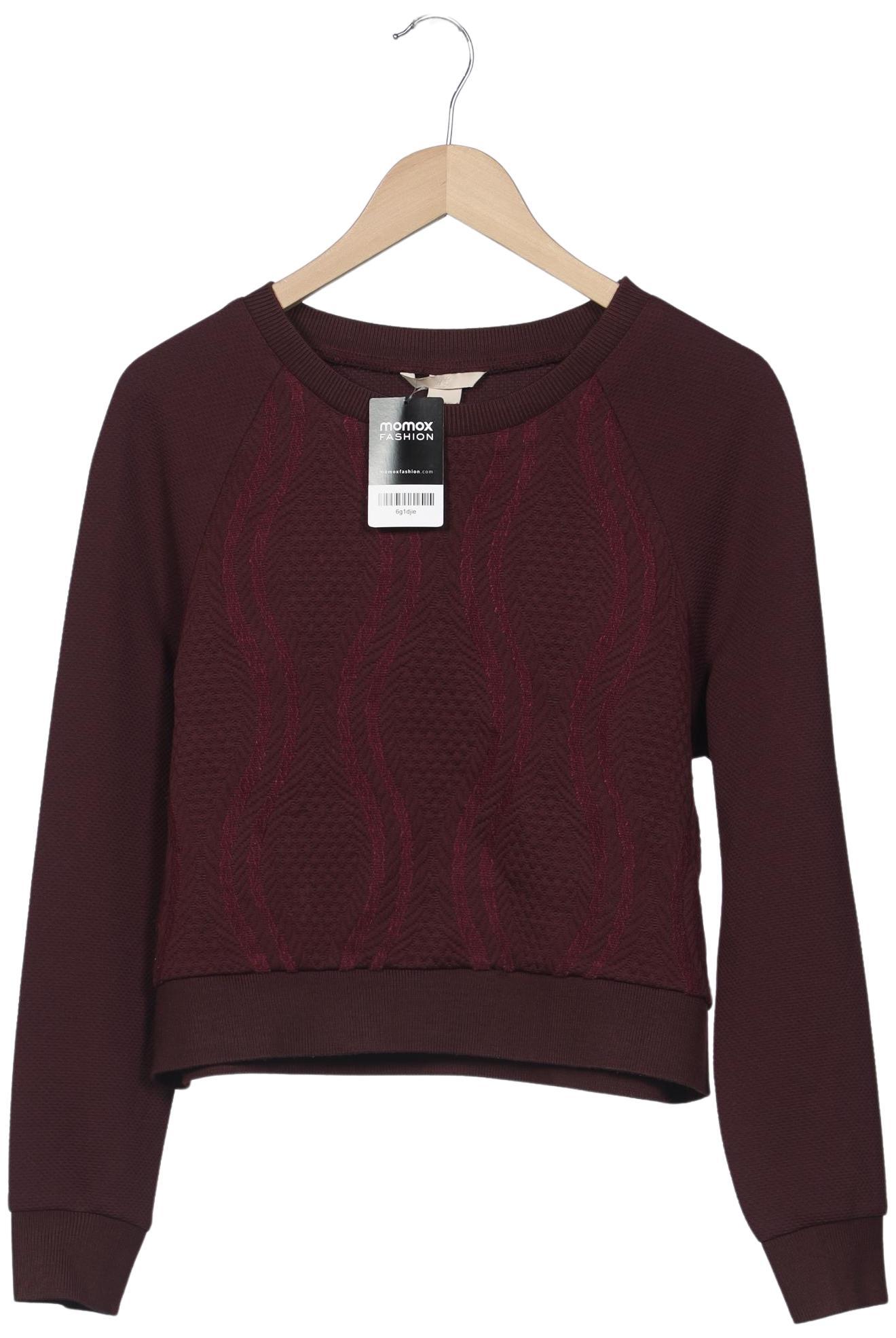 

H&M Damen Sweatshirt, bordeaux, Gr. 40
