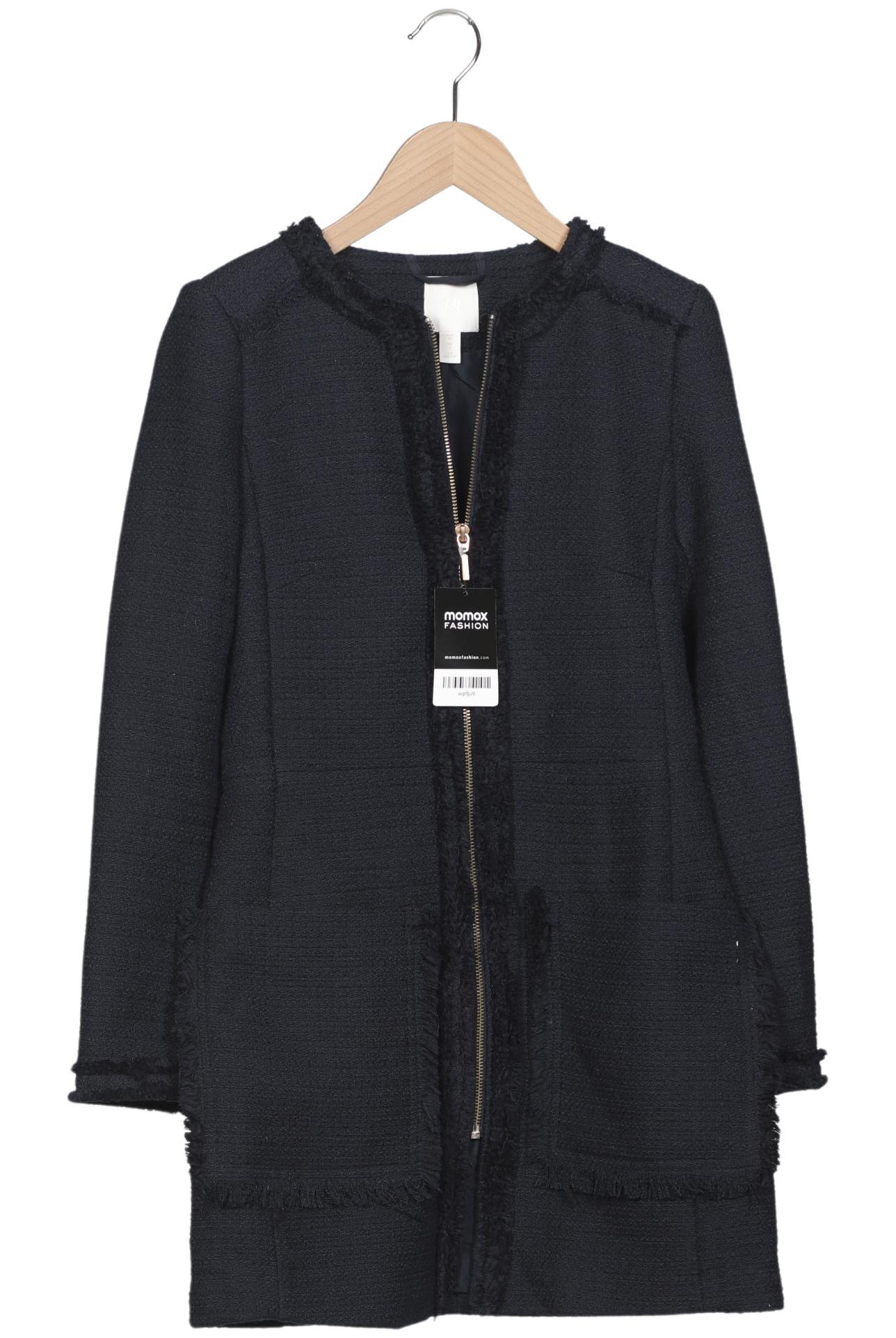 

H&M Damen Mantel, marineblau, Gr. 32