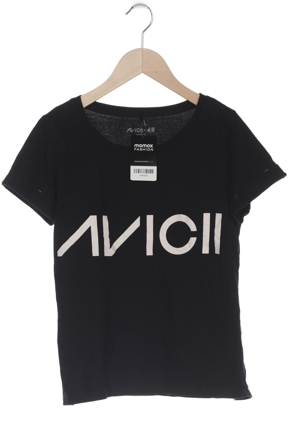 

H&M Damen T-Shirt, schwarz, Gr. 34