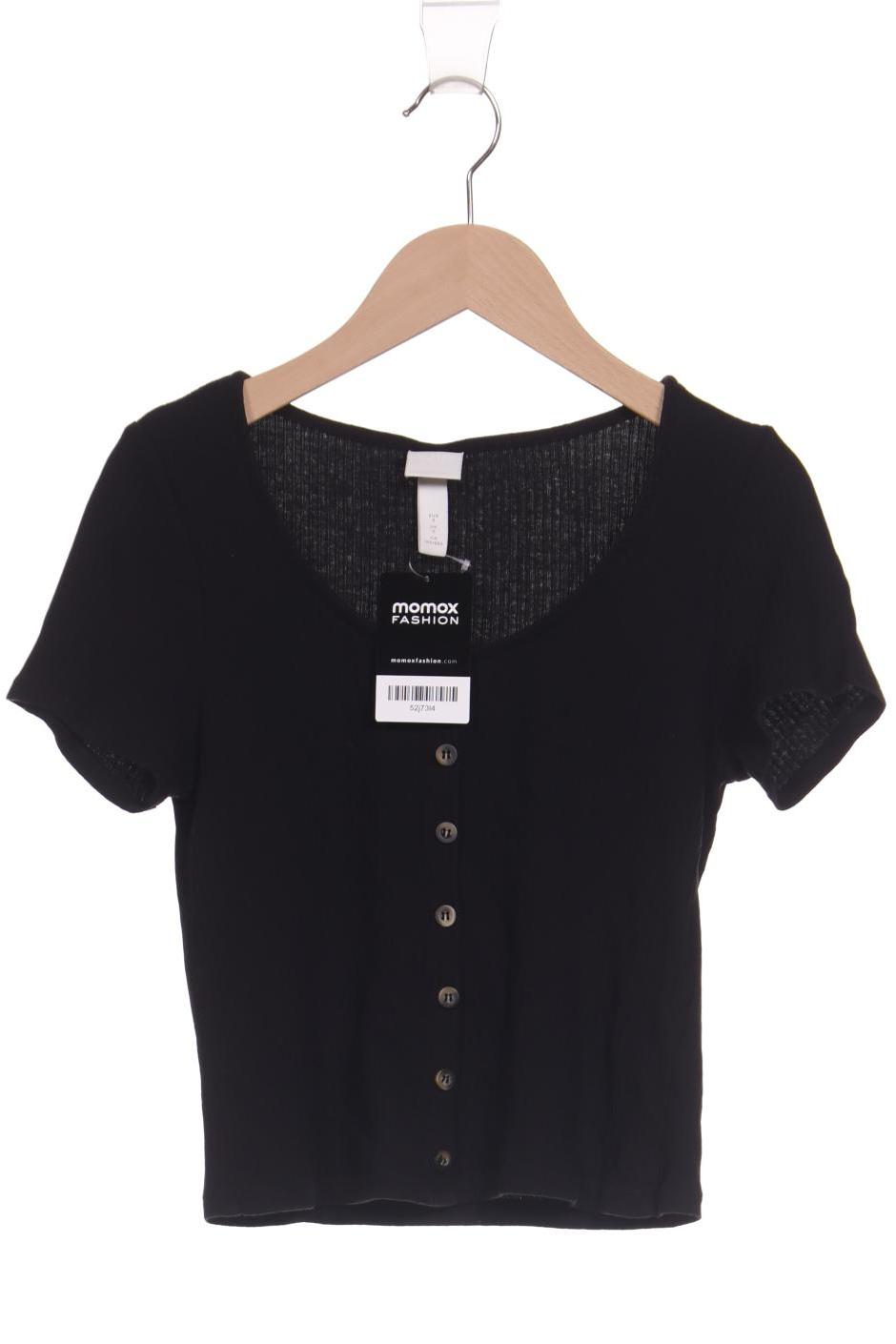

H&M Damen T-Shirt, schwarz, Gr. 36