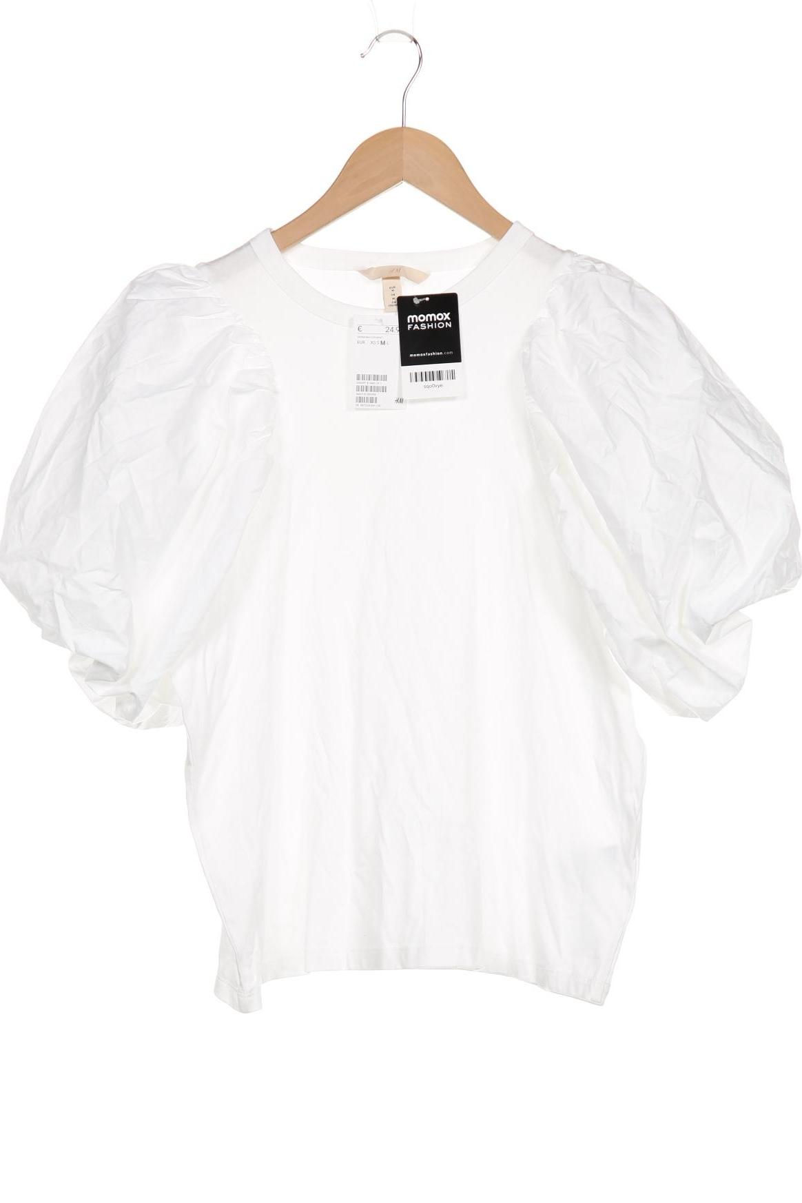 

H&M Damen T-Shirt, weiß, Gr. 38
