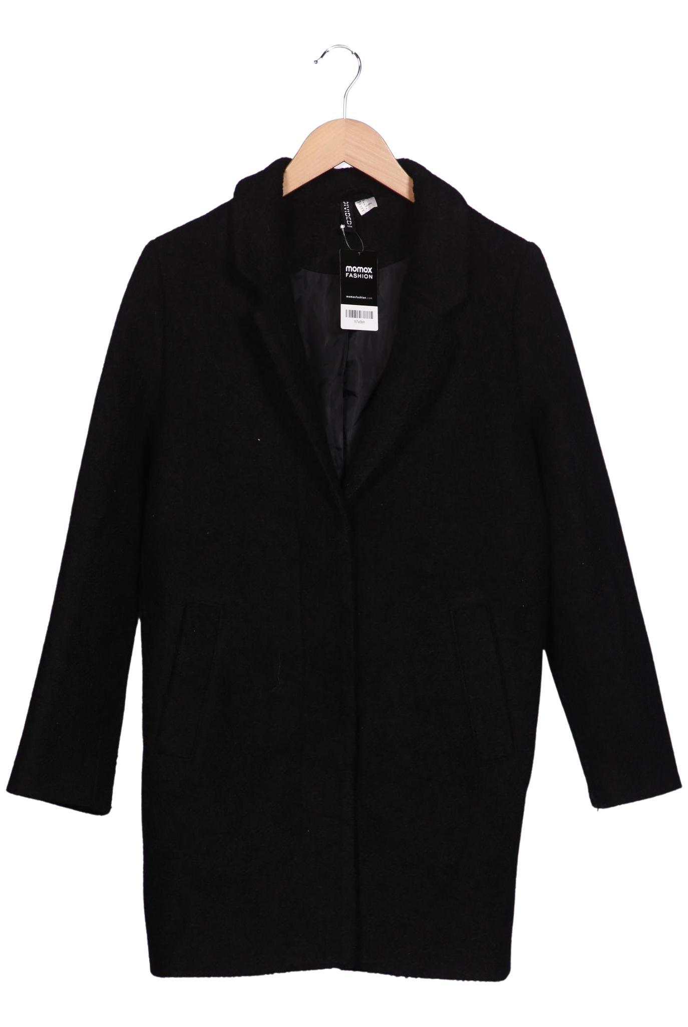 

H&M Damen Mantel, schwarz, Gr. 38
