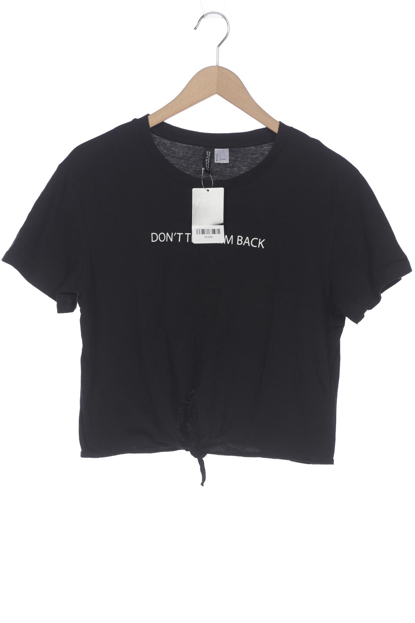 

H&M Damen T-Shirt, schwarz, Gr. 42