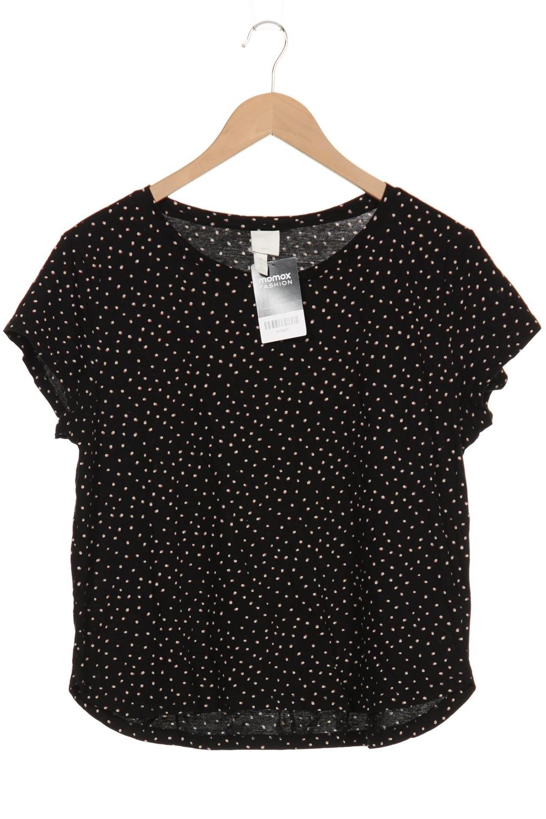 

H&M Damen T-Shirt, schwarz, Gr. 38