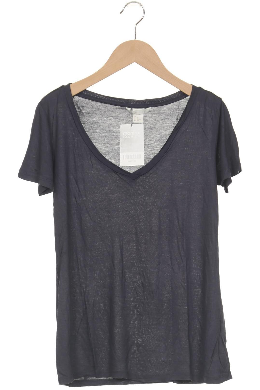 

H&M Damen T-Shirt, marineblau, Gr. 34