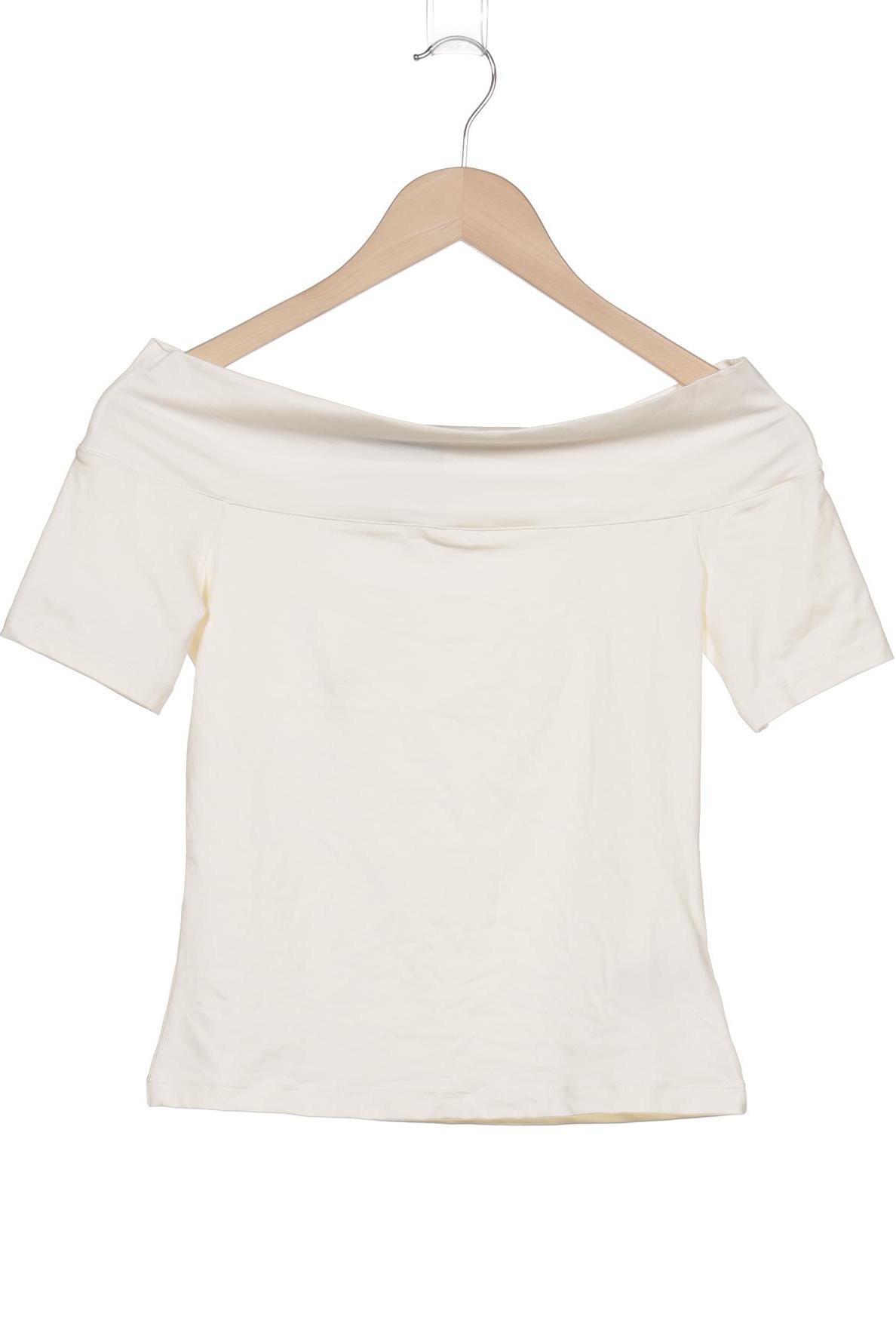 

H&M Damen T-Shirt, cremeweiß, Gr. 36