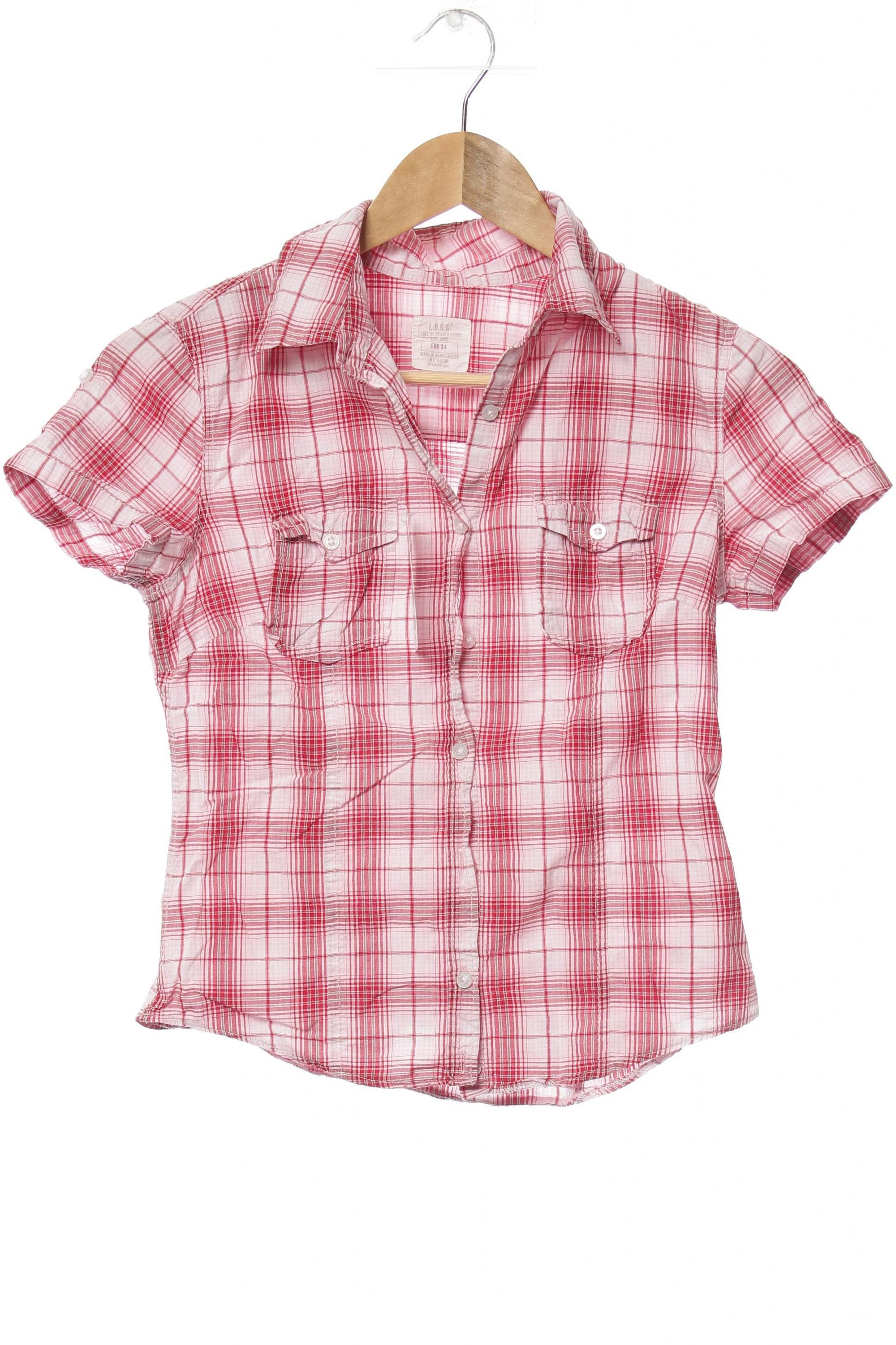 

H&M Damen Bluse, rot, Gr. 34