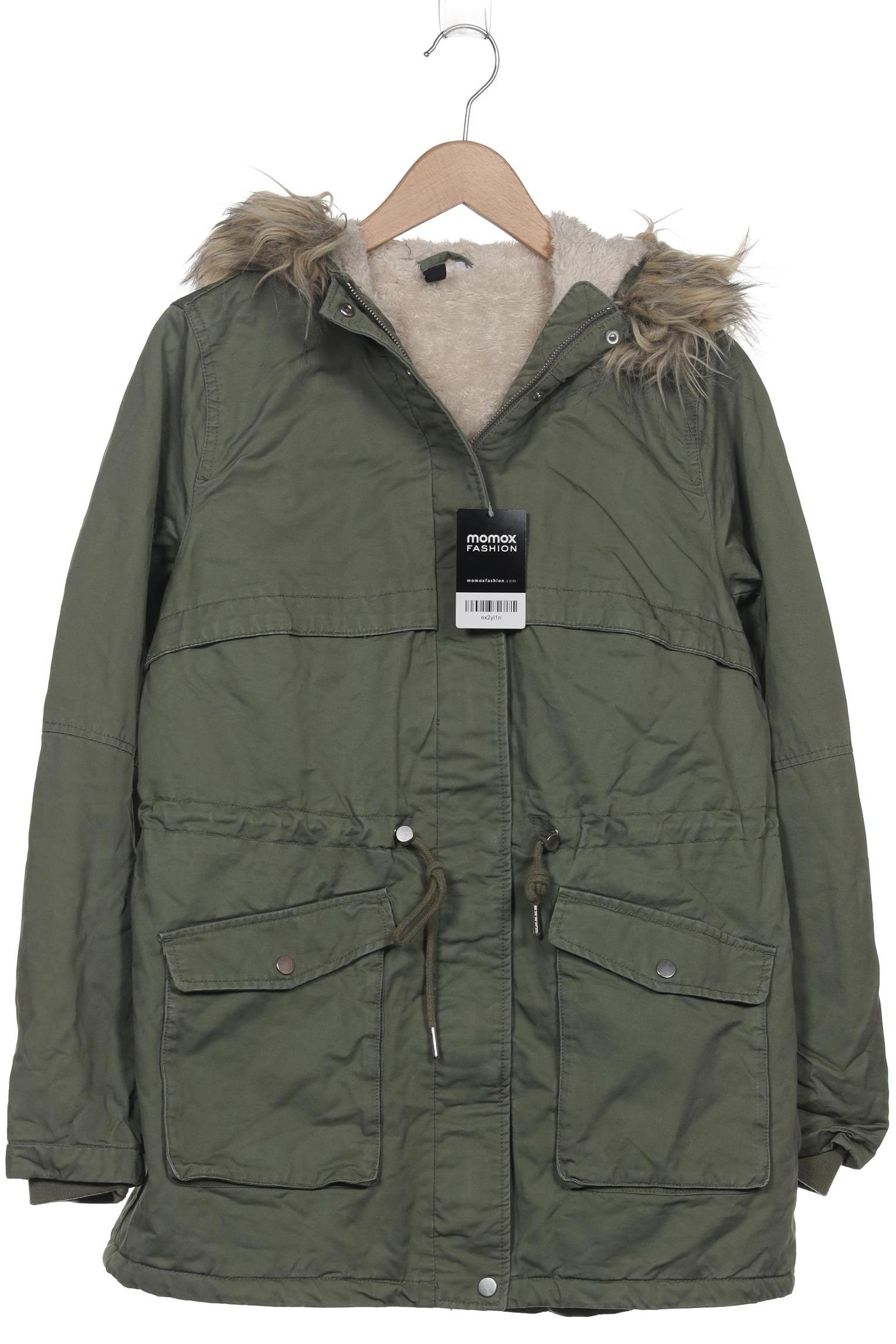 

H&M Damen Mantel, grün, Gr. 38