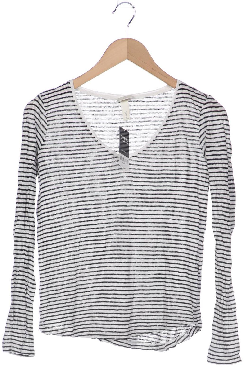 

H&M Damen Langarmshirt, grau, Gr. 34