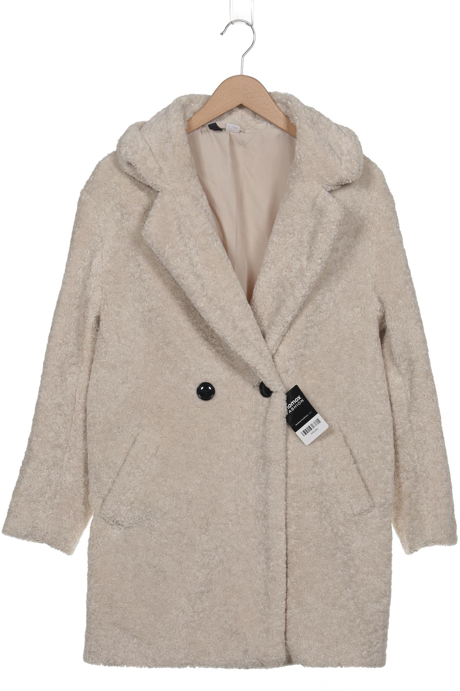 

H&M Damen Mantel, cremeweiß, Gr. 36