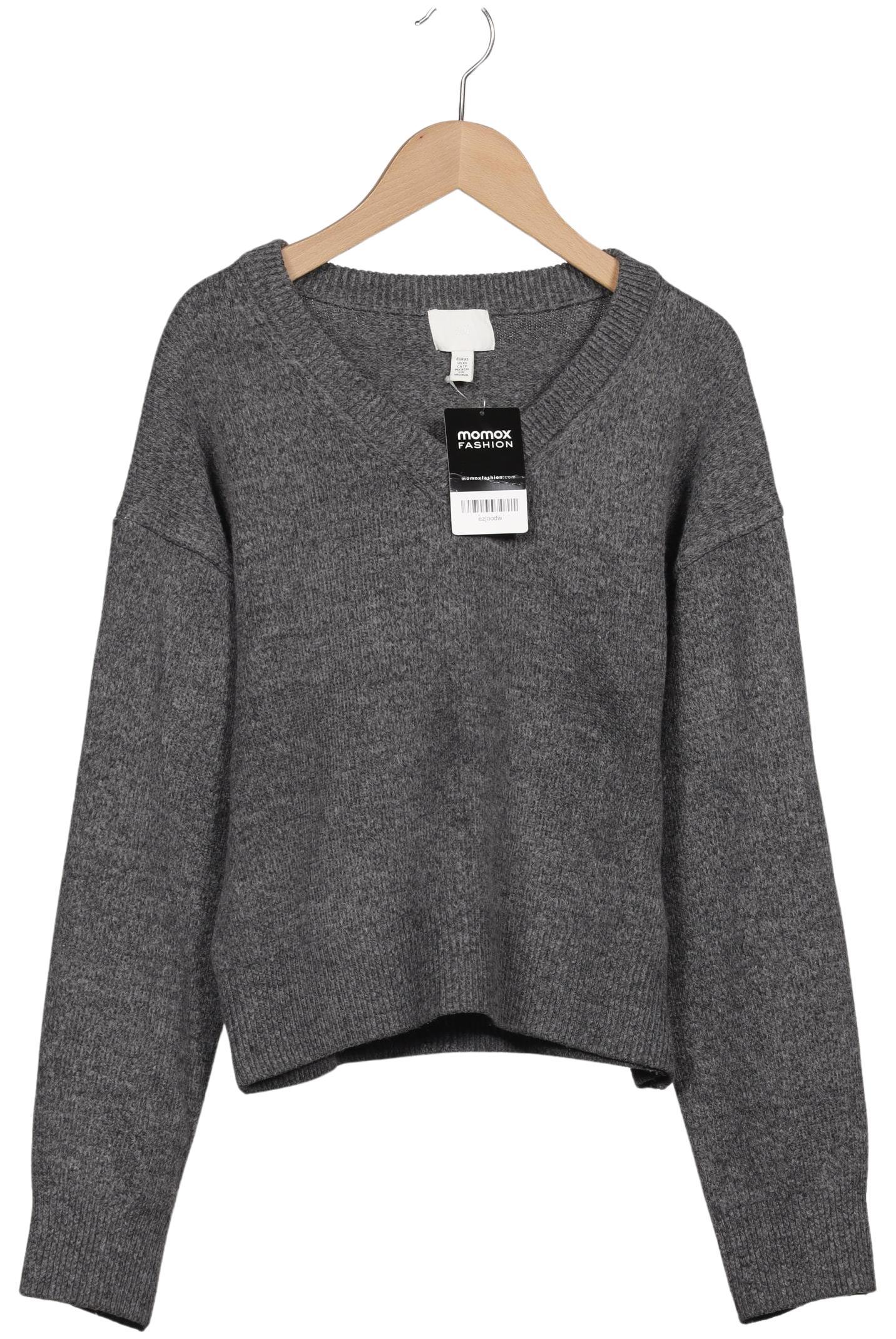 

H&M Damen Pullover, grau, Gr. 34