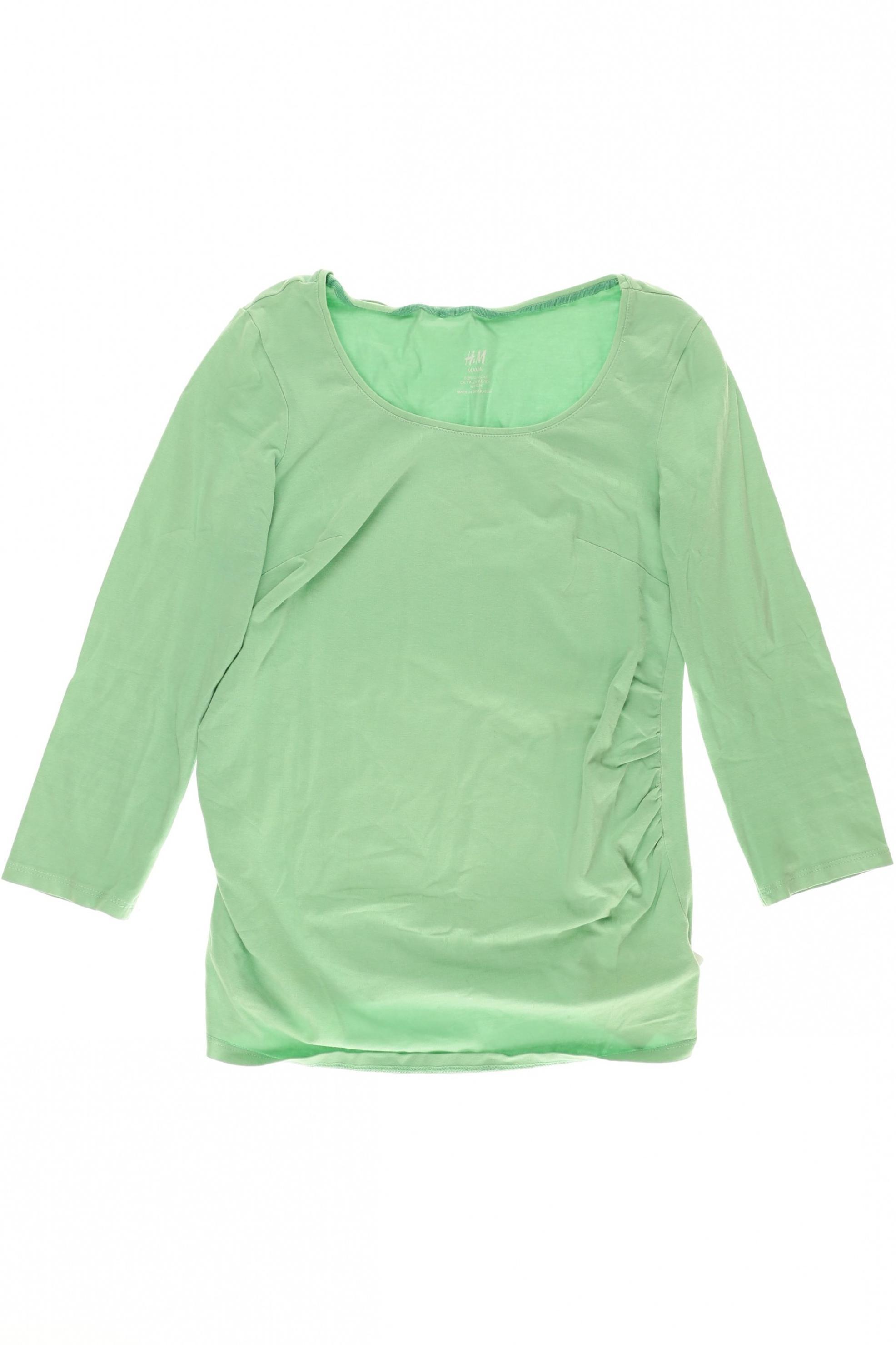 

H&M Damen Langarmshirt, grün, Gr. 34