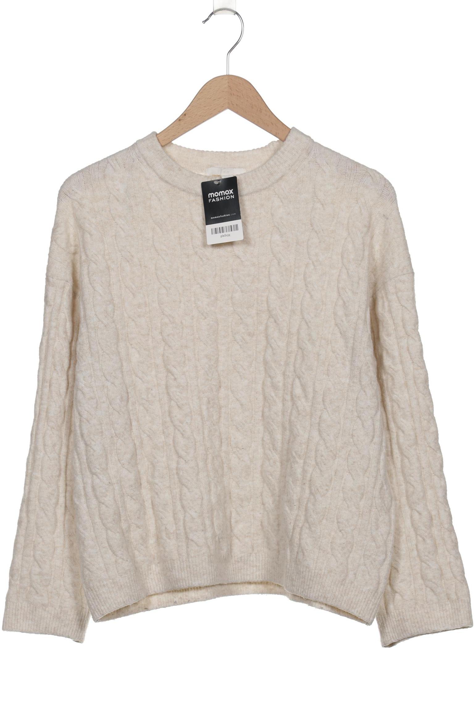 

H&M Damen Pullover, cremeweiß, Gr. 34