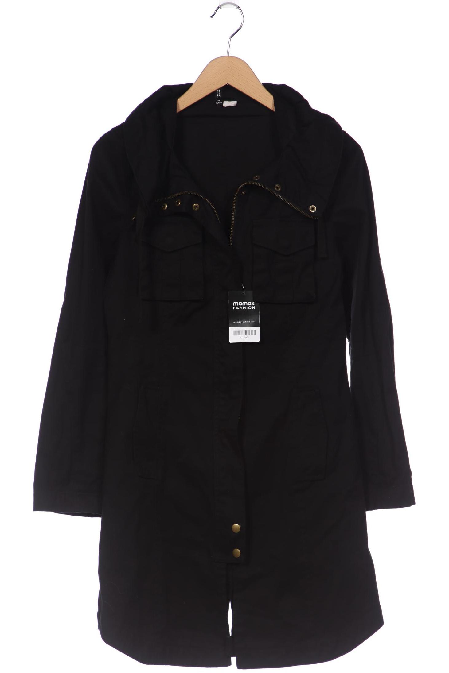 

H&M Damen Mantel, schwarz, Gr. 38