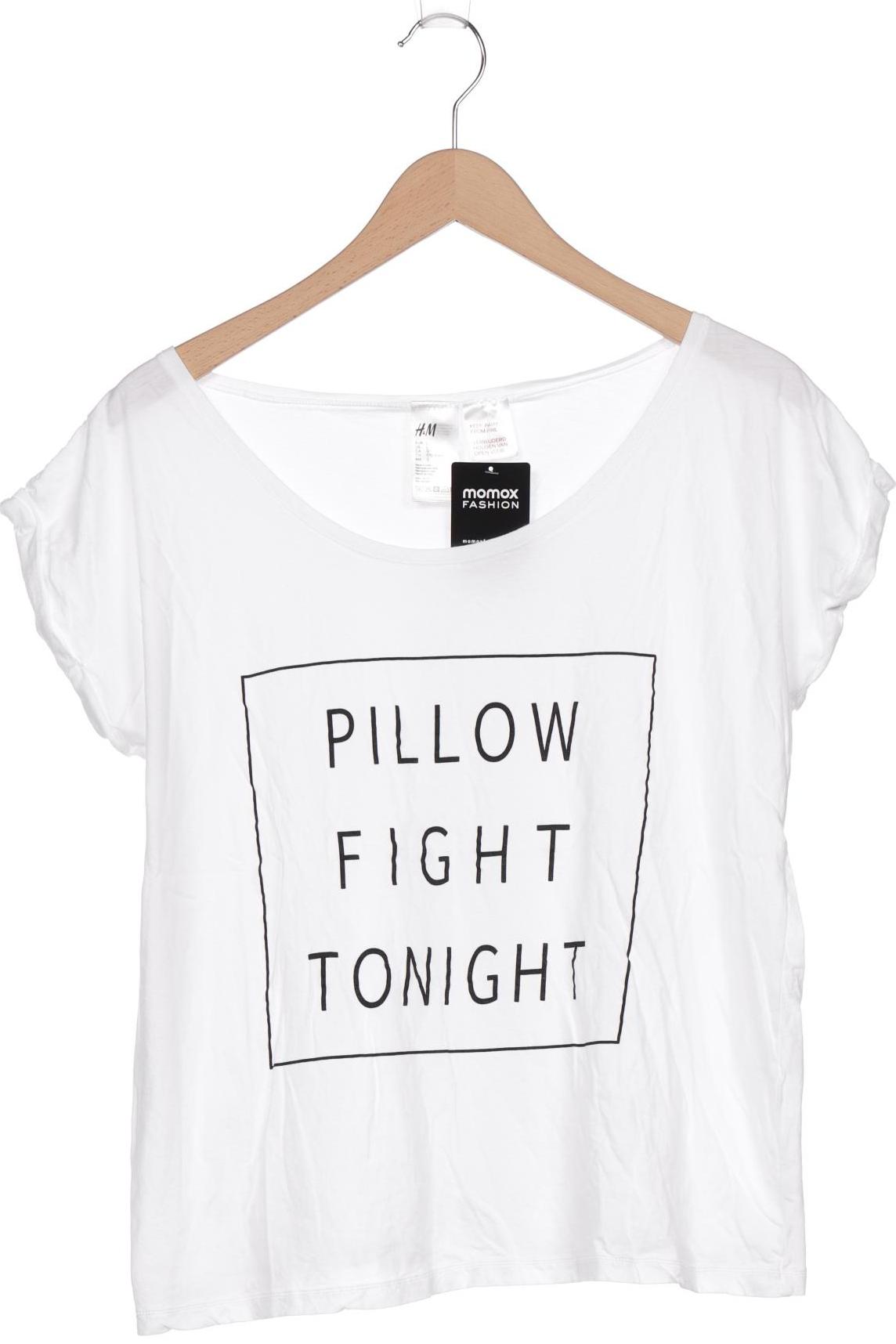 

H&M Damen T-Shirt, weiß