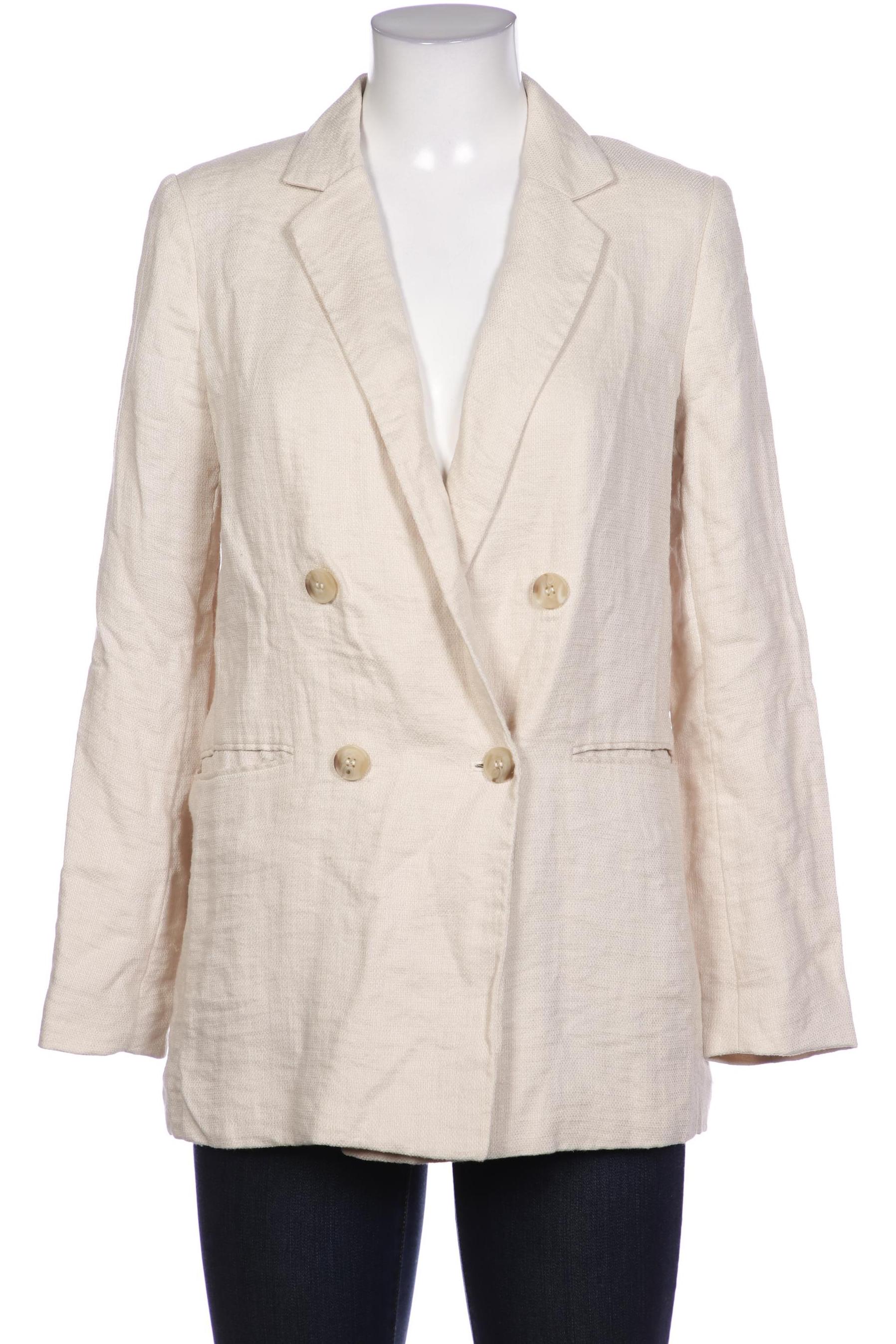 

H&M Damen Blazer, cremeweiß, Gr. 38