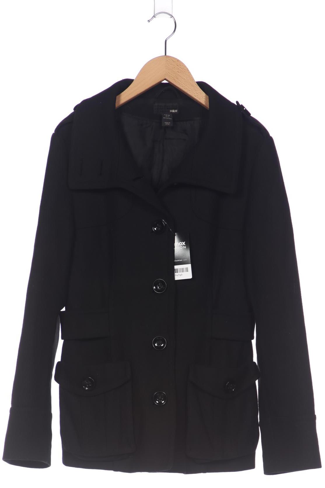 

H&M Damen Jacke, schwarz, Gr. 38