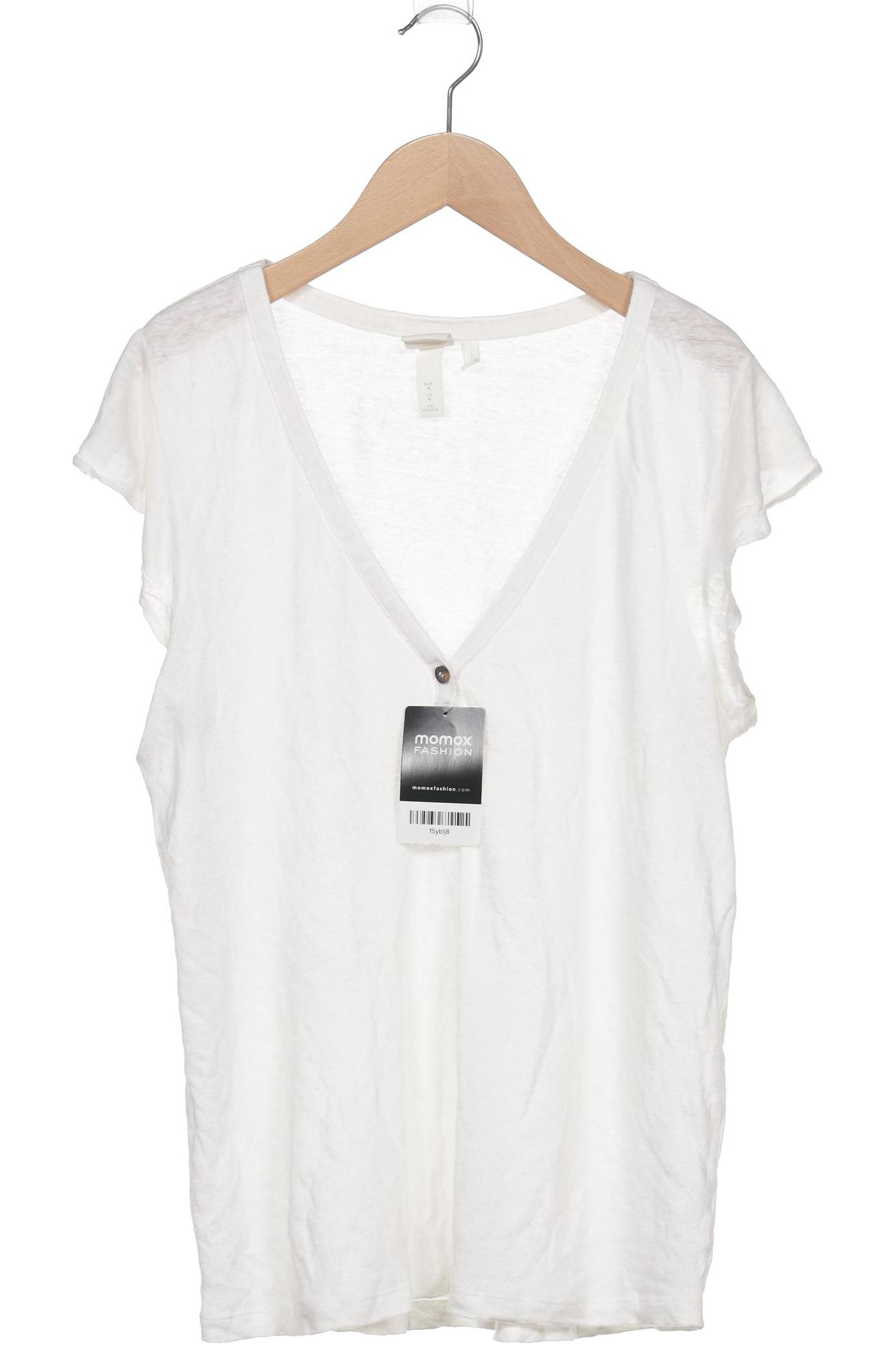 

H&M Damen T-Shirt, weiß, Gr. 38