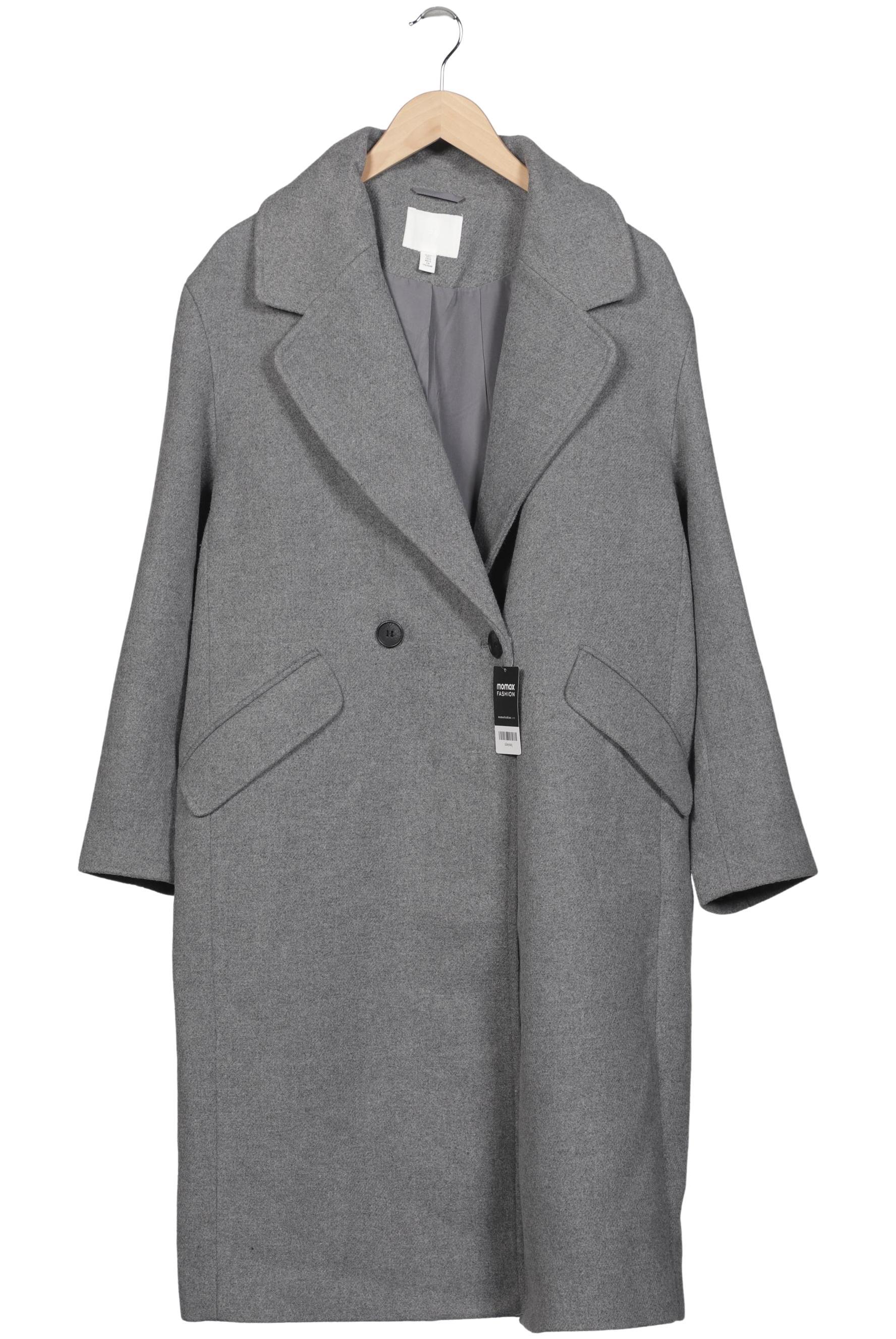 

H&M Damen Mantel, grau, Gr. 42